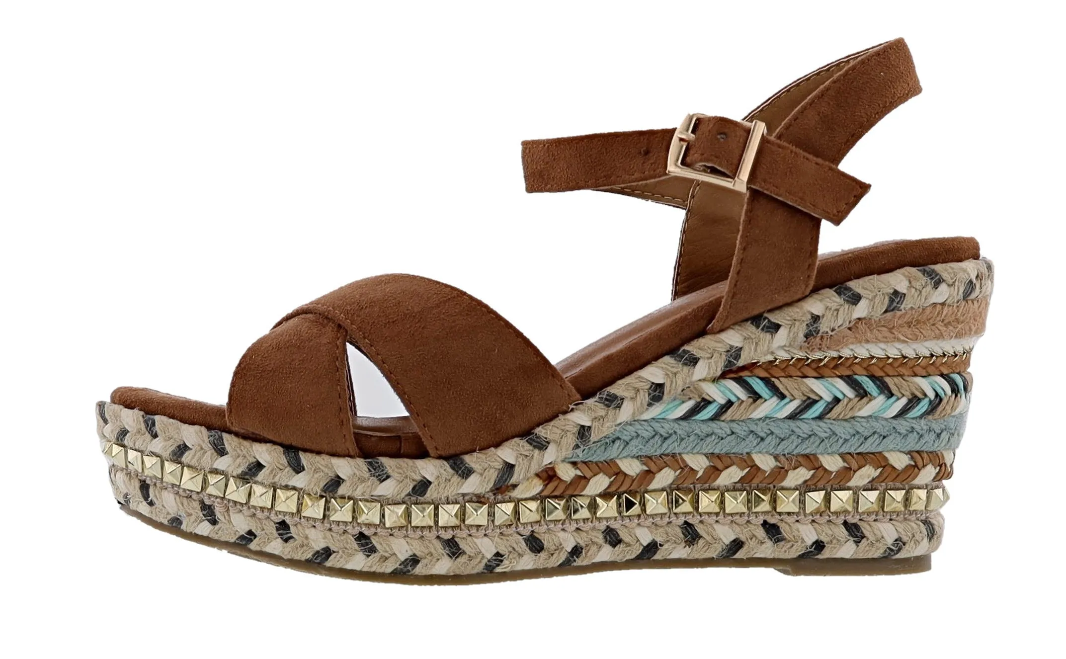 Patrizia Sloane Studded Wedge Sandals By Spring Step Quick Drying Fashion Footwear