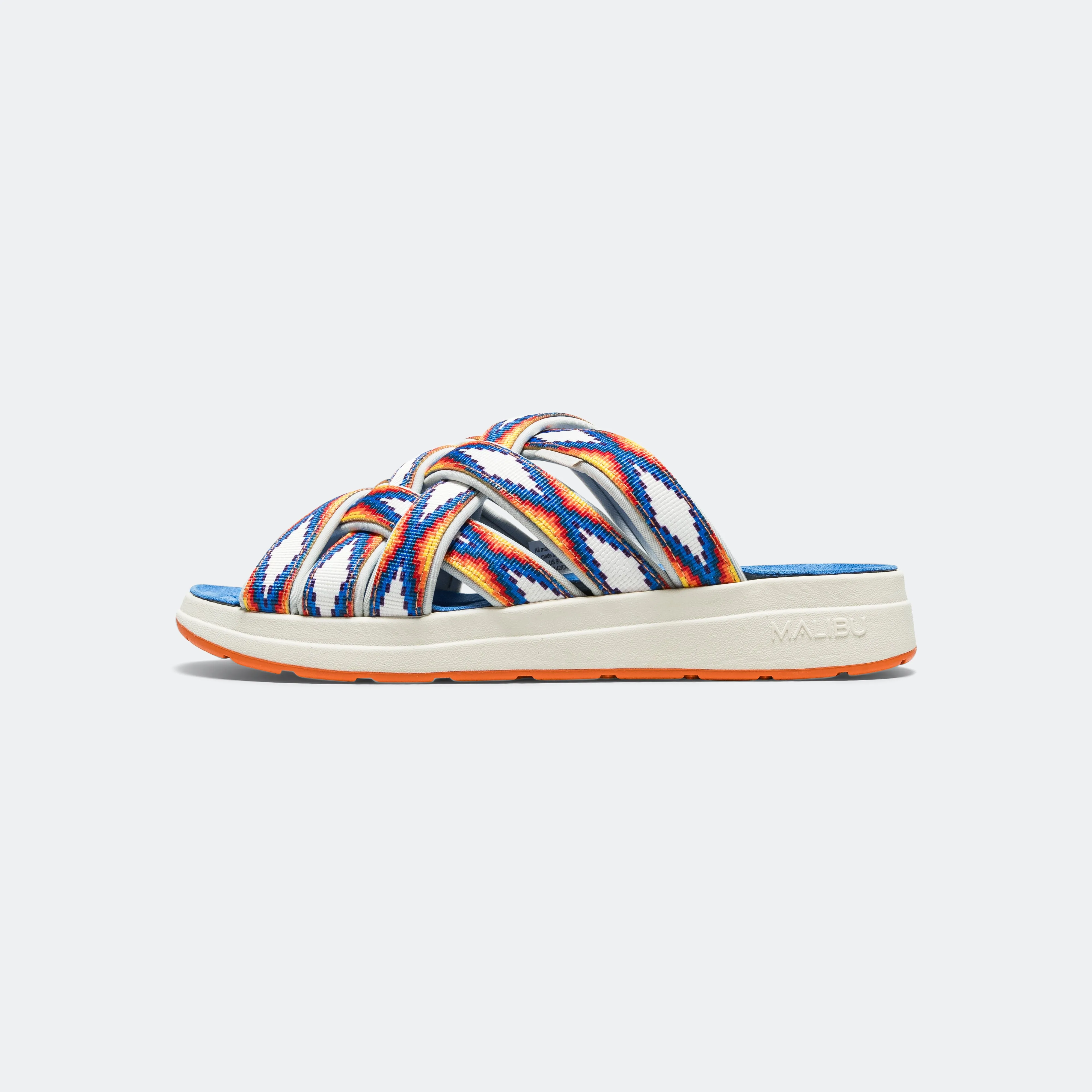 Synthetic Zuma LX Recycled Aztec Pattern - White/White