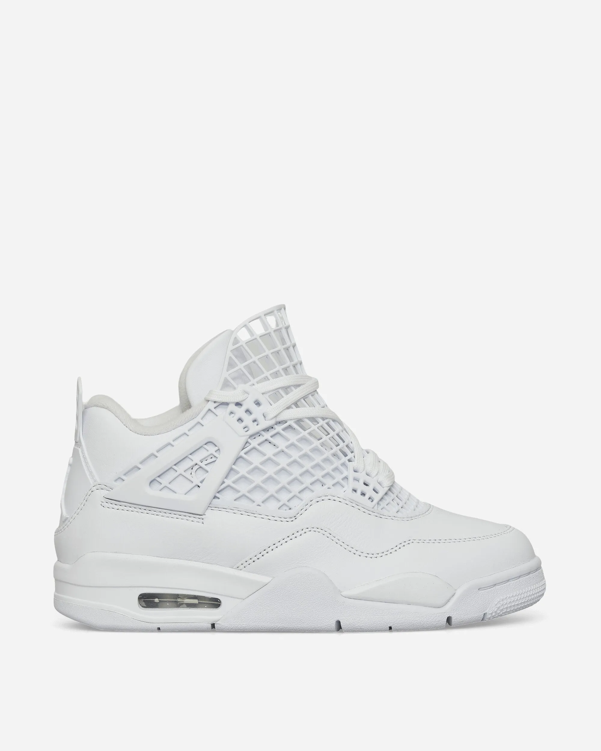 Women's Air Jordan 4 Net Sneakers White Breathable fabric Performance Walk