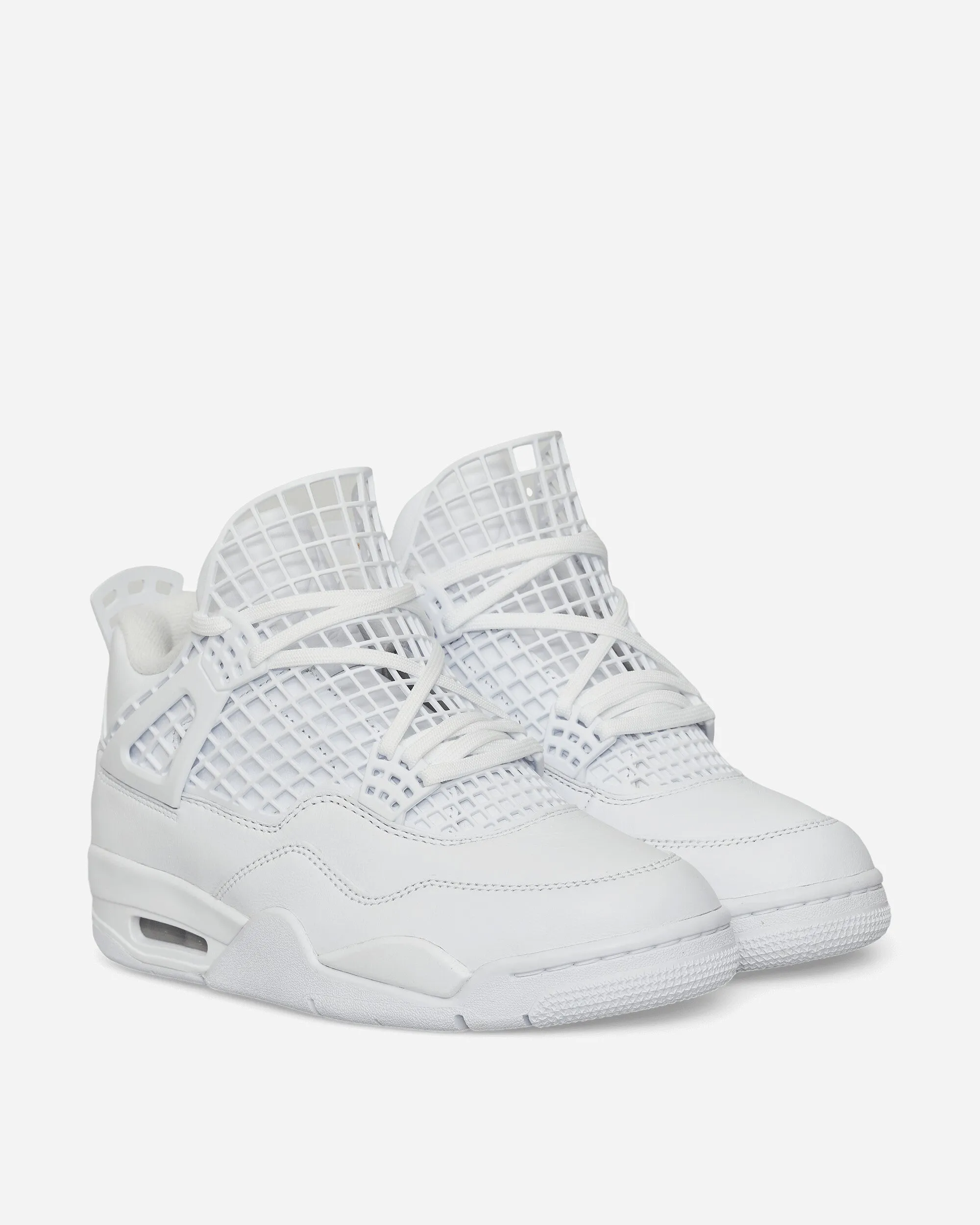 Women's Air Jordan 4 Net Sneakers White Chic Flair