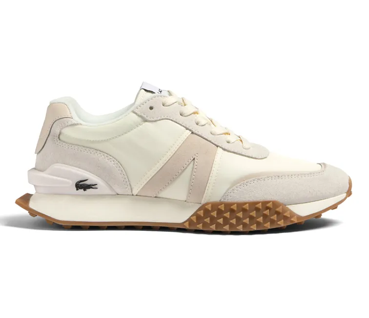 Women's Lacoste L-Spin Deluxe 123 1 (Off White/Natural) Arch Contour Design Low Profile Silhouette