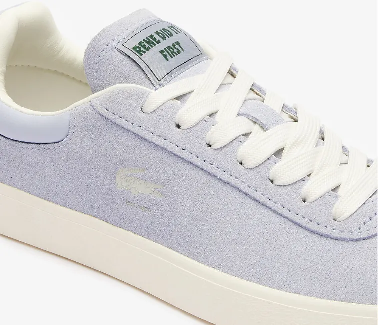 Outdoors Ready Anti Microbial Treatment Women??s Lacoste Baseshot 124 2 SFA (Light Blue/Off White)