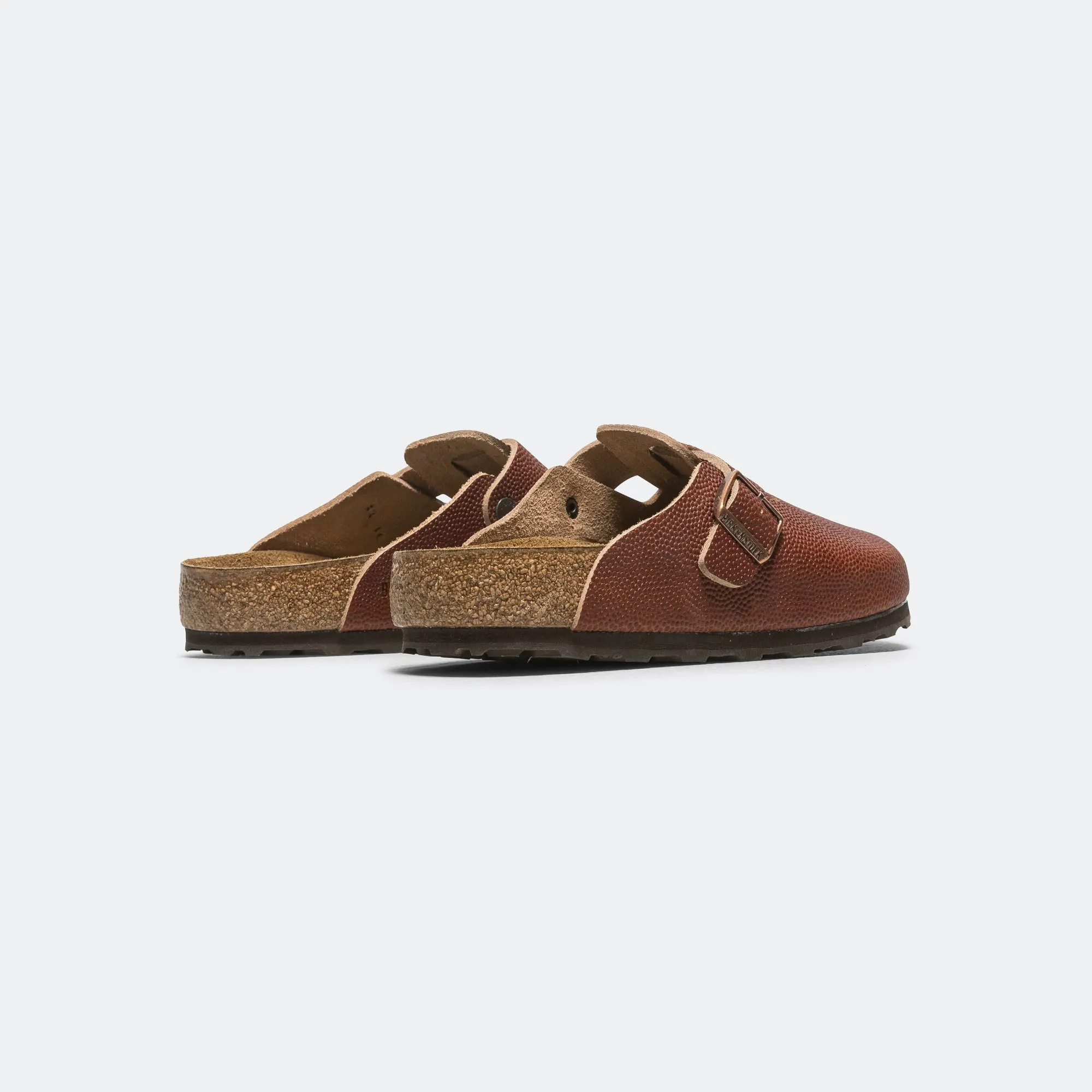 Sunshine Walk Boston - Ginger Brown Embossed Natural Leather