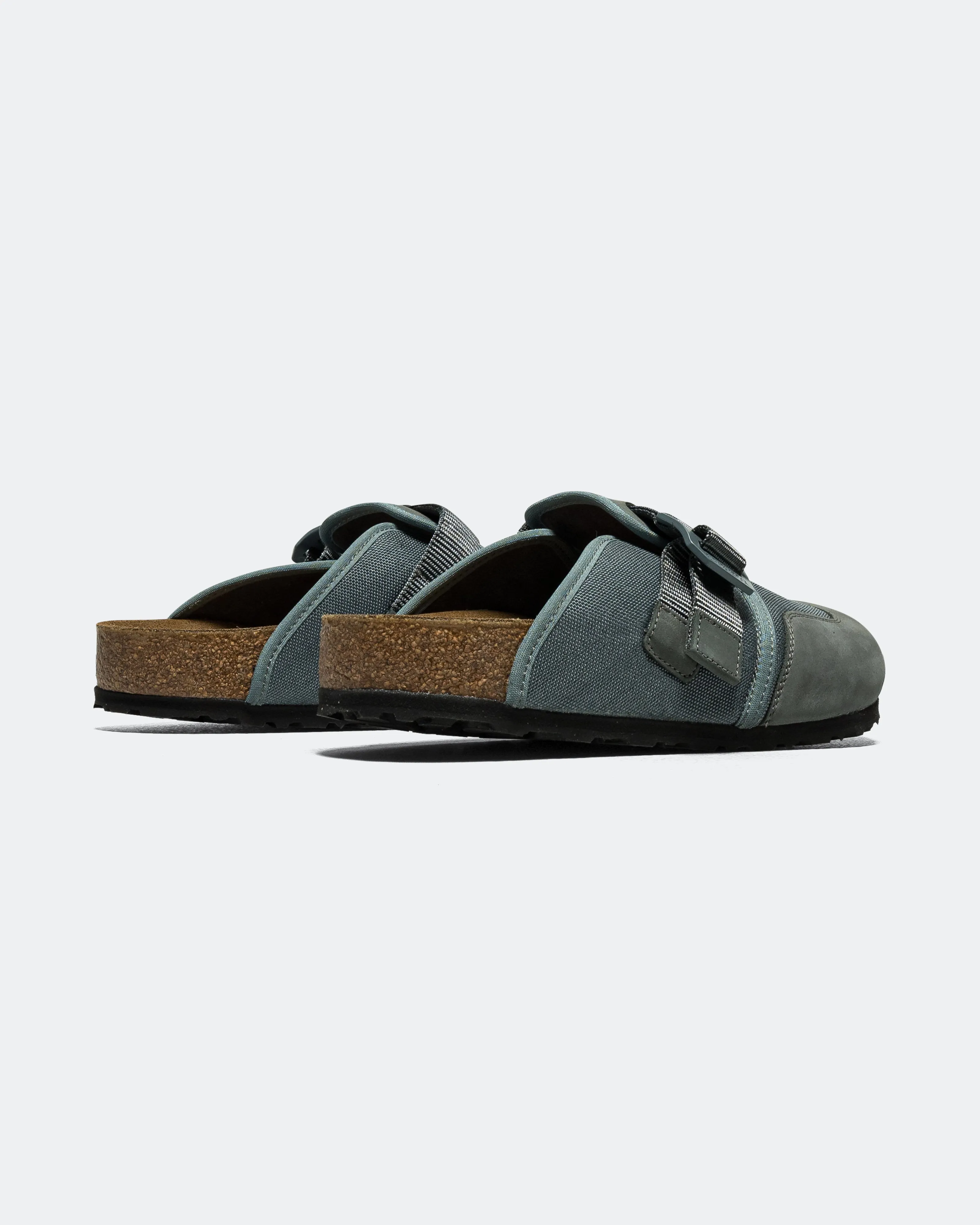 Sandal Buckles skin friendly Boston Nova - Basalt Grey Textile/Nubuck Leather Regular