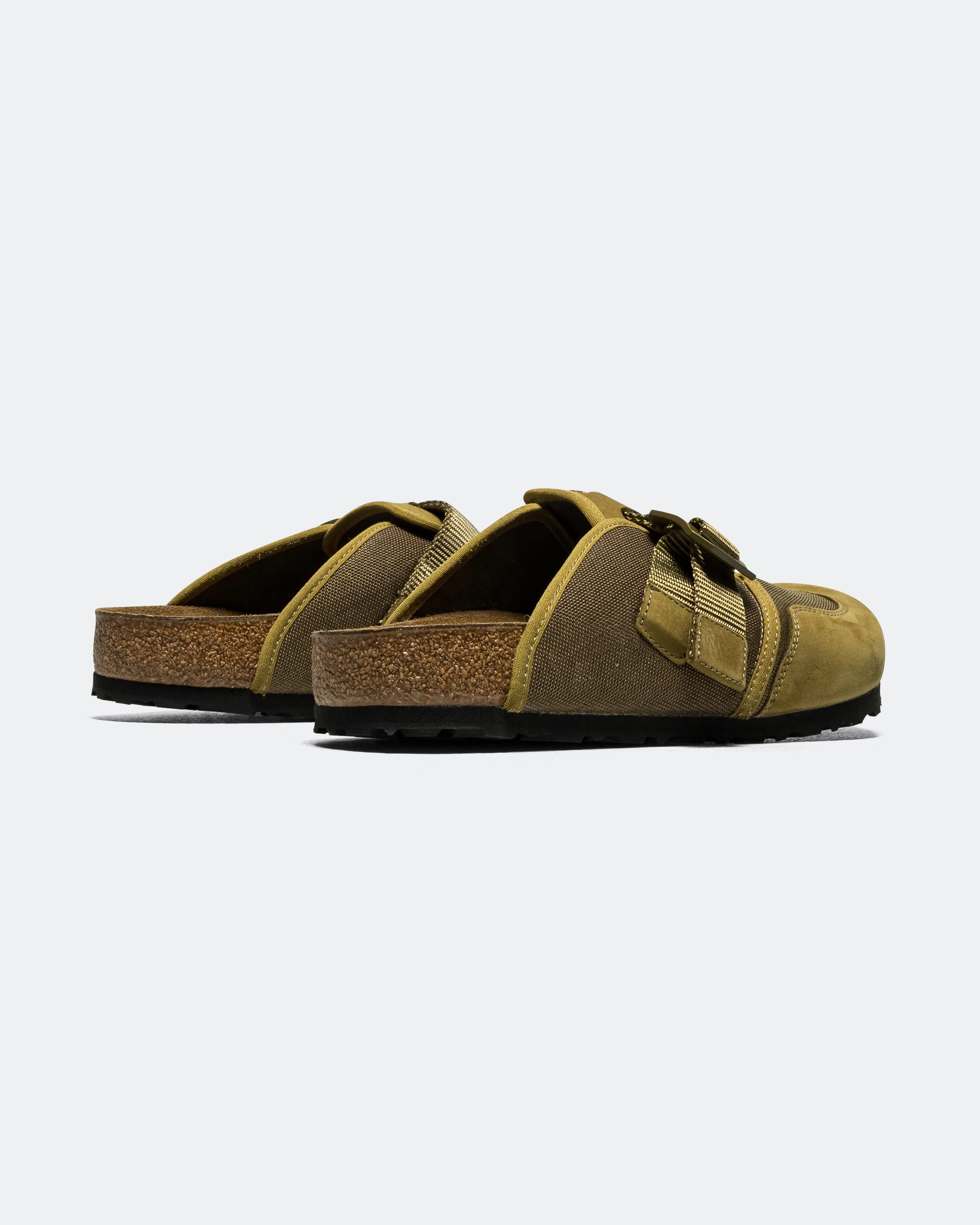 Sleek Feel Boston Nova - Pine Green Nubuck Leather/Textile