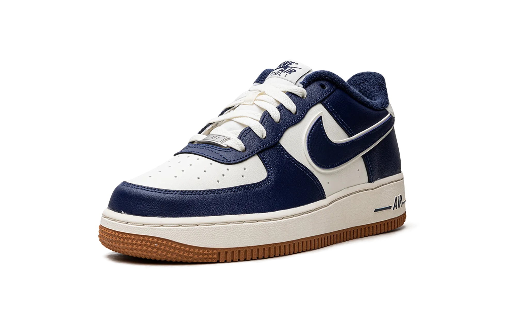 AIR FORCE 1 LV8 (GS) "College Pack - Midnight Navy" Quick Trip Breathable Knit Fabric