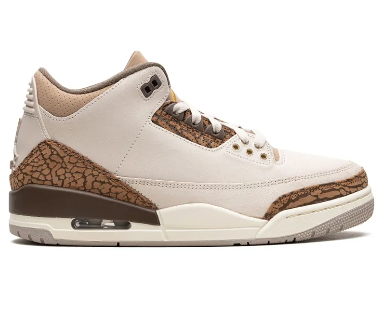 Men's Nike Air Jordan 3 Retro (Palomino) Rubberized Heel Guard Move Light