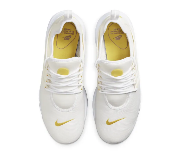Precision Edge Design Women's Nike Air Presto (White/Cream Yellow)