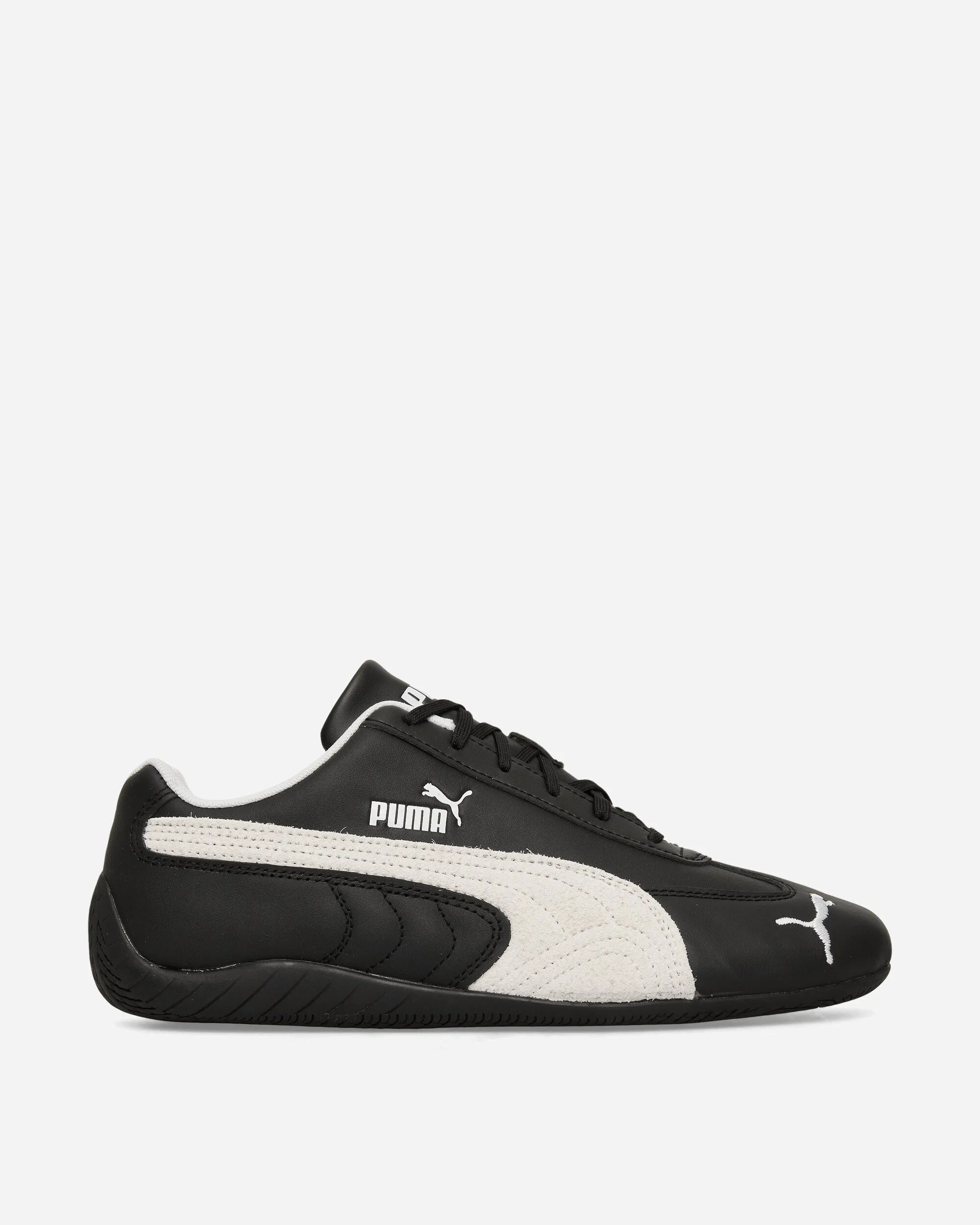 Speedcat Leather Sneakers Black / White Classic Style