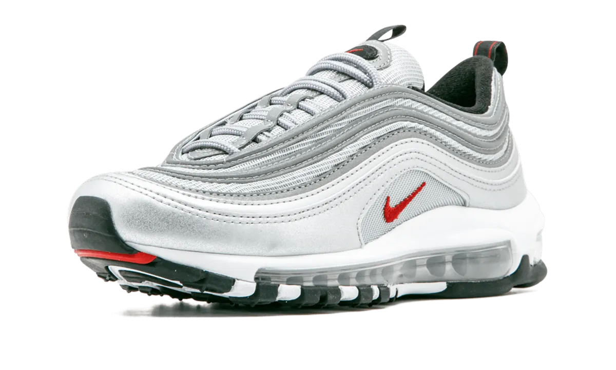 running for a connection with nature running socks liner Air Max 97 GS "Silver Bullet"