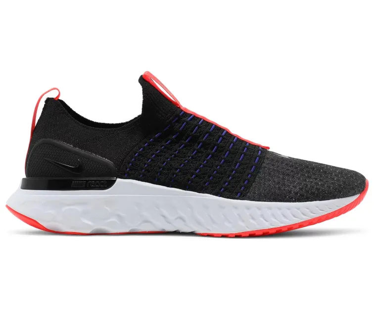 Men's Nike React Phantom Run (Black/Bright Crimson) ergo fit Comfortable Touch