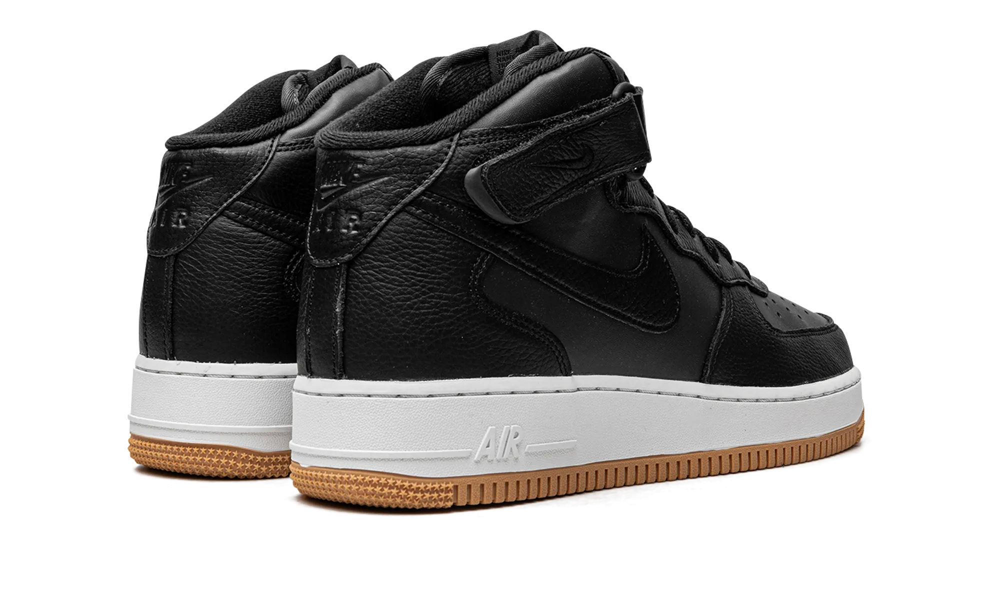 Air Force 1 Mid '07 LX "Black/Gum" Smooth Form Reactive Ride