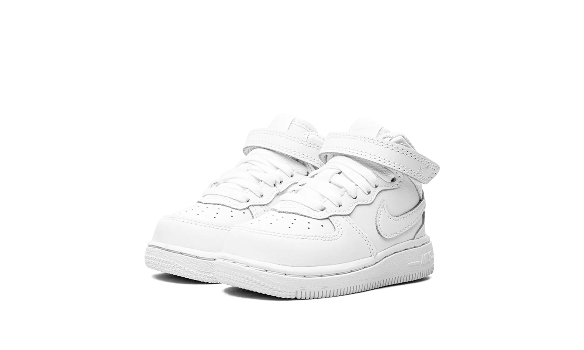 Comfort Adjust Air Force 1 Mid TD "White on White"