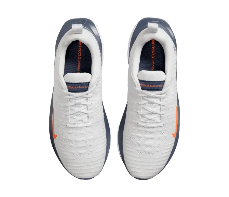 Modern Silhouette Comfy Texture Men??s Nike React Infinity Run 4 (Platinum/Total Orange)