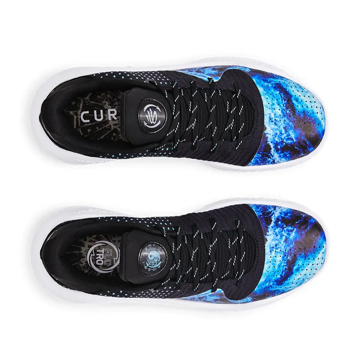 Padded Heel Support   Bruce Lee Curry 4 Low FloTro 'Dark Water'