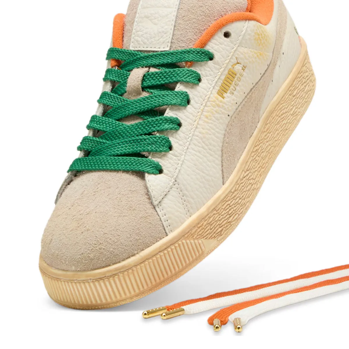   Carrots Suede XL 'Warm White Rickie Orange' Effortless Ease