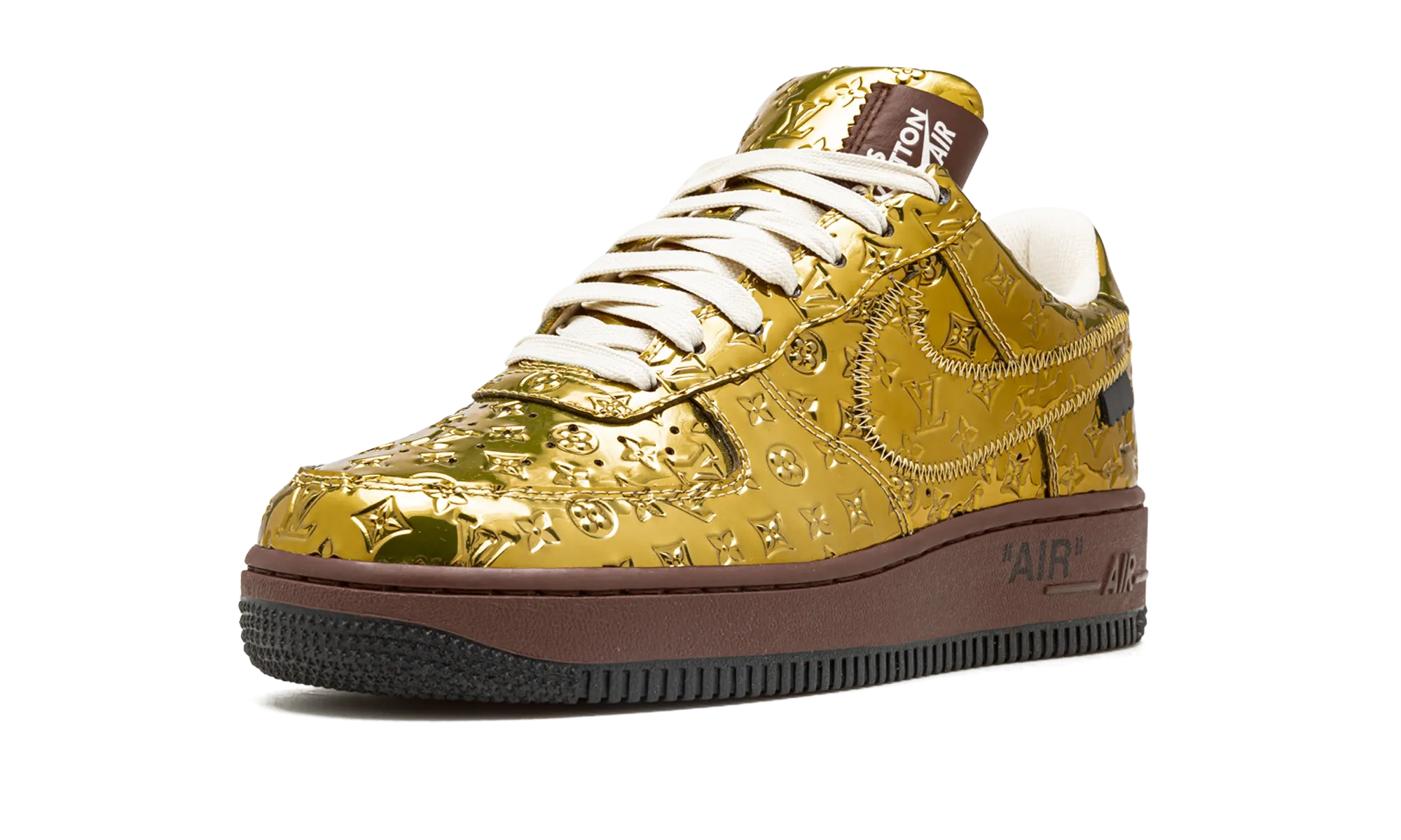 Louis Vuitton Air Force 1 Low "Virgil Abloh - Metallic Gold" Workout