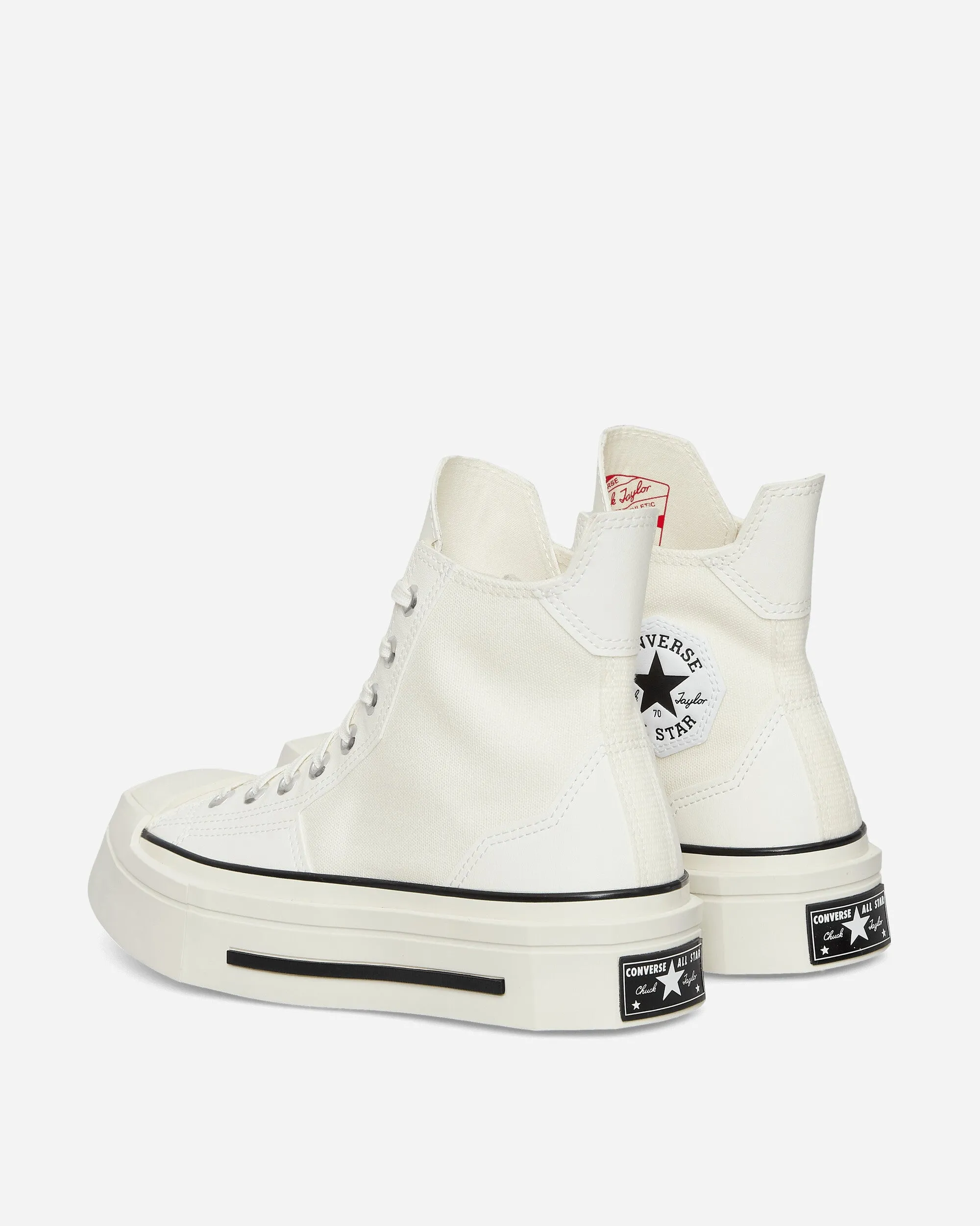 Chuck 70 De Luxe Squared Sneakers Egret Bonded Overlays