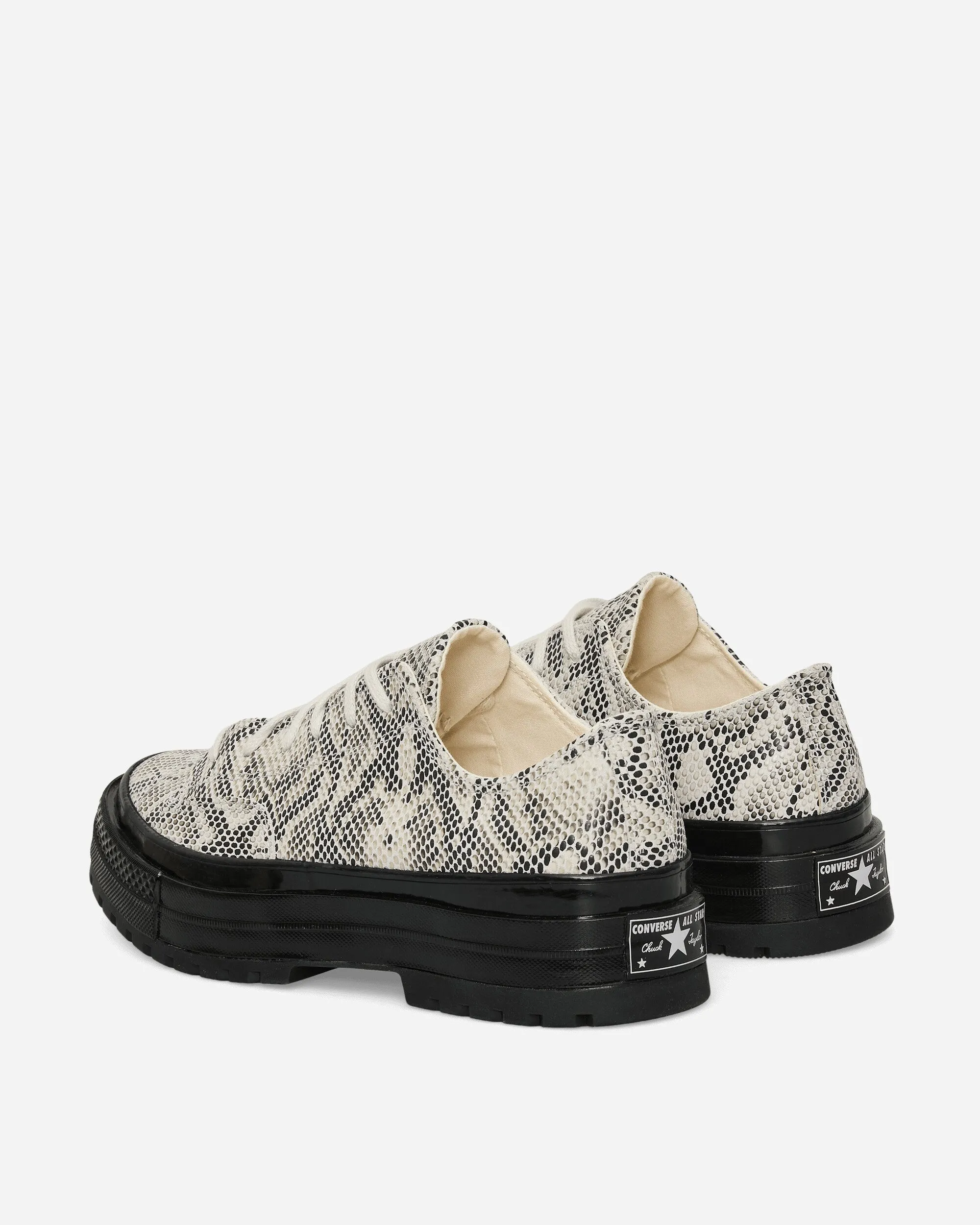 OrthopedicDesign Chuck 70 Formal Suede Snake Print Sneakers Barely Grey