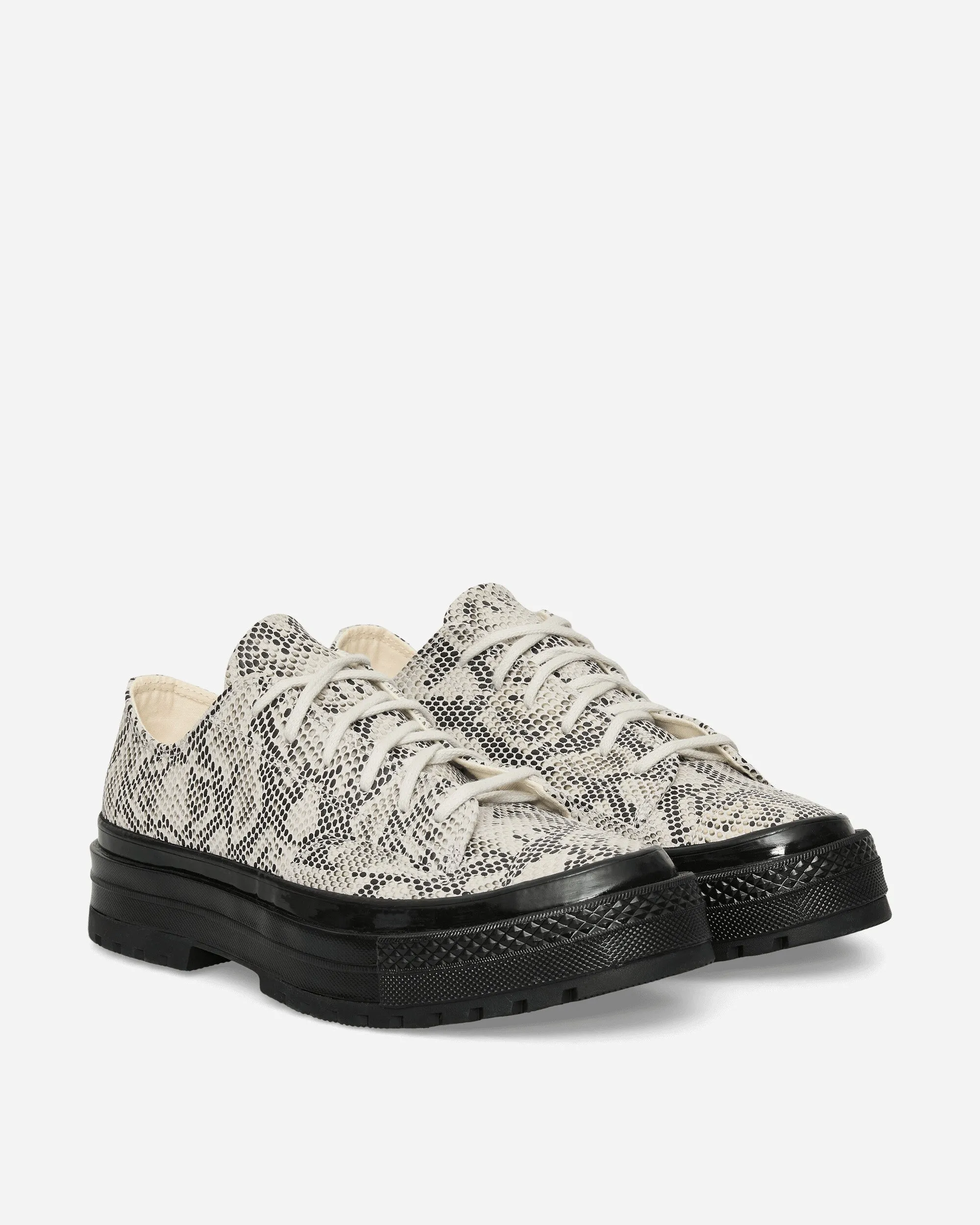 Minimal Style Airflow Channel Design Chuck 70 Formal Suede Snake Print Sneakers Barely Grey