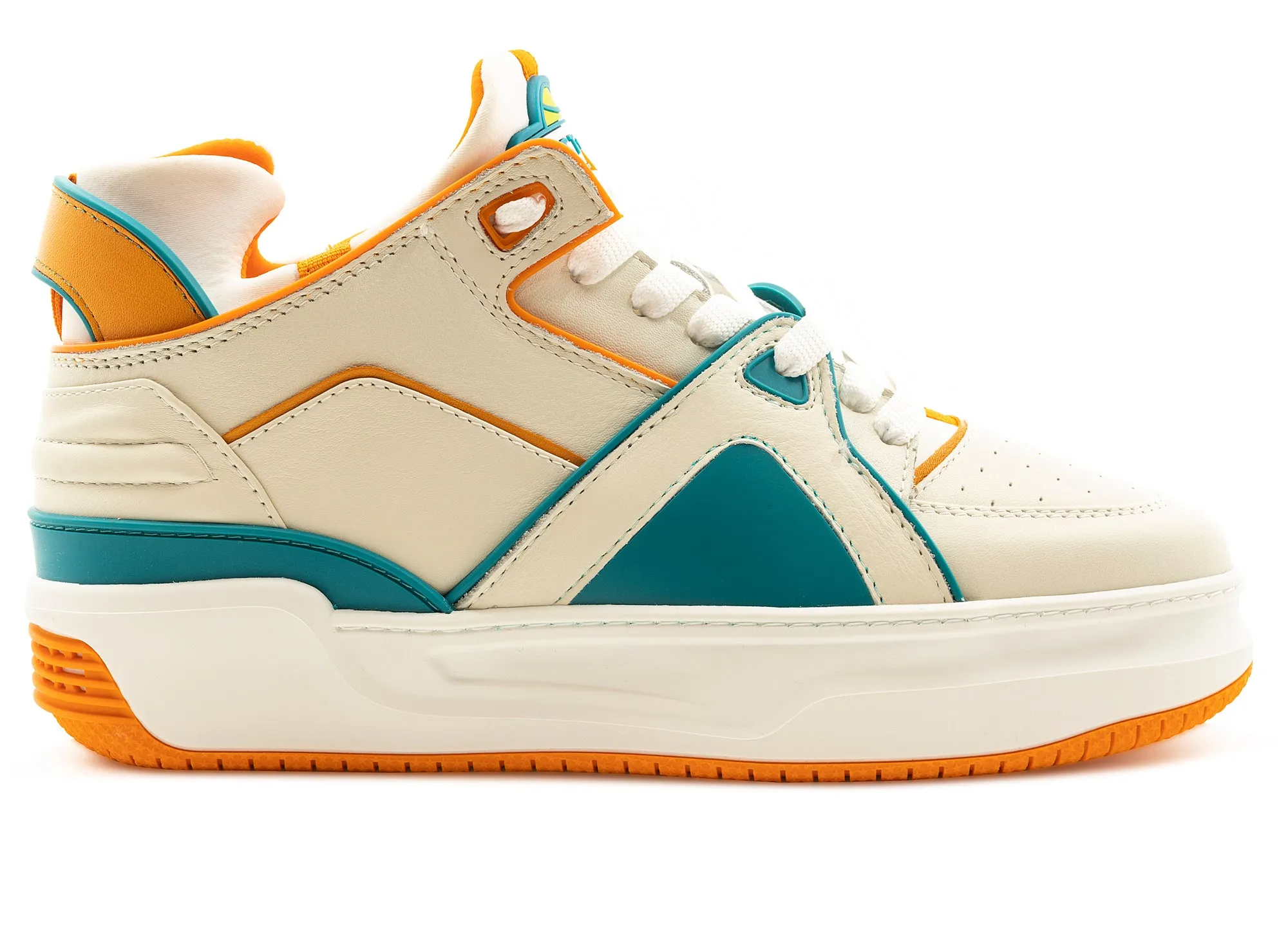 Flexible Stone Grip Just Don Courtside Tennis Mid WOT 'White Orange Teal'