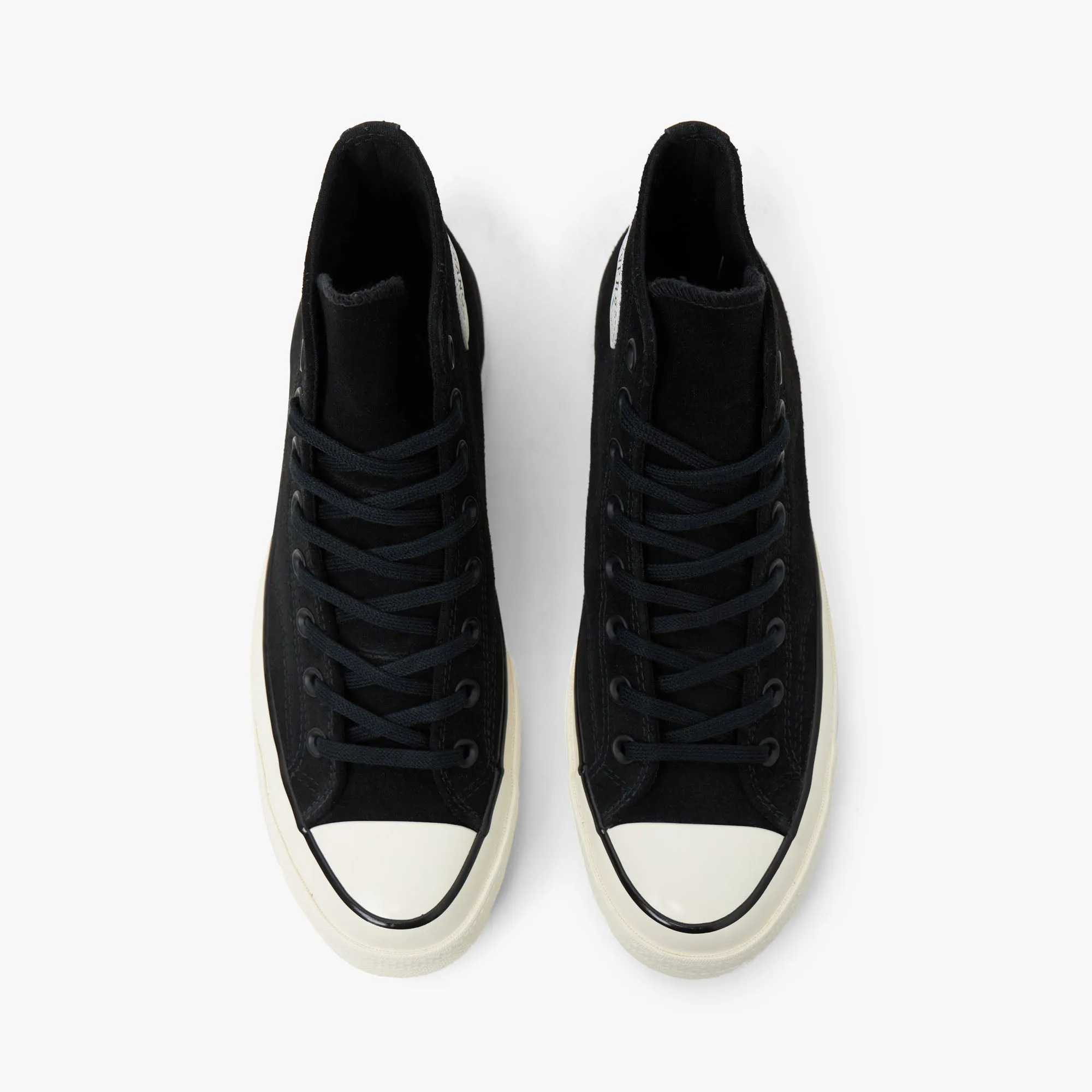 synthetic material High Quality Converse Chuck 70 Hi Suede Black / Egret - Ancestral Blue