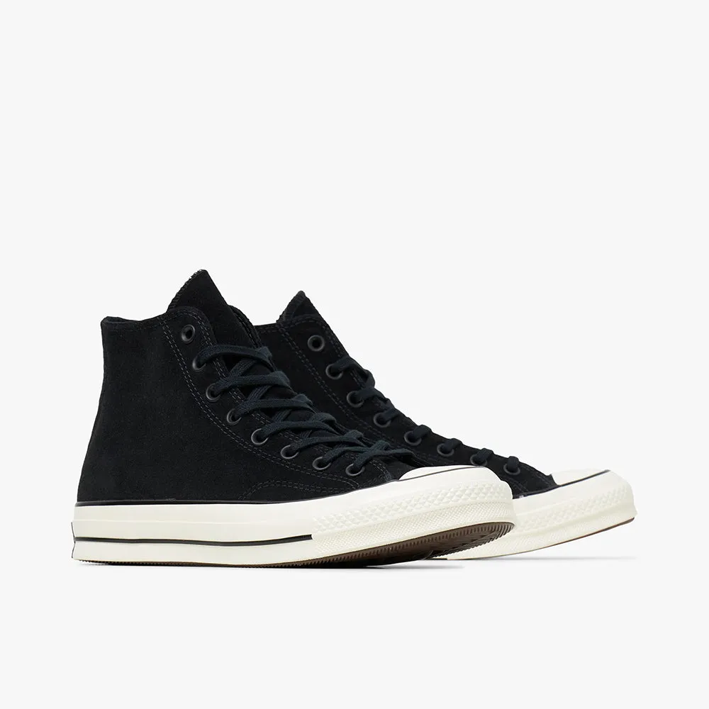 Converse Chuck 70 Hi Suede Black / Egret - Ancestral Blue slim fit