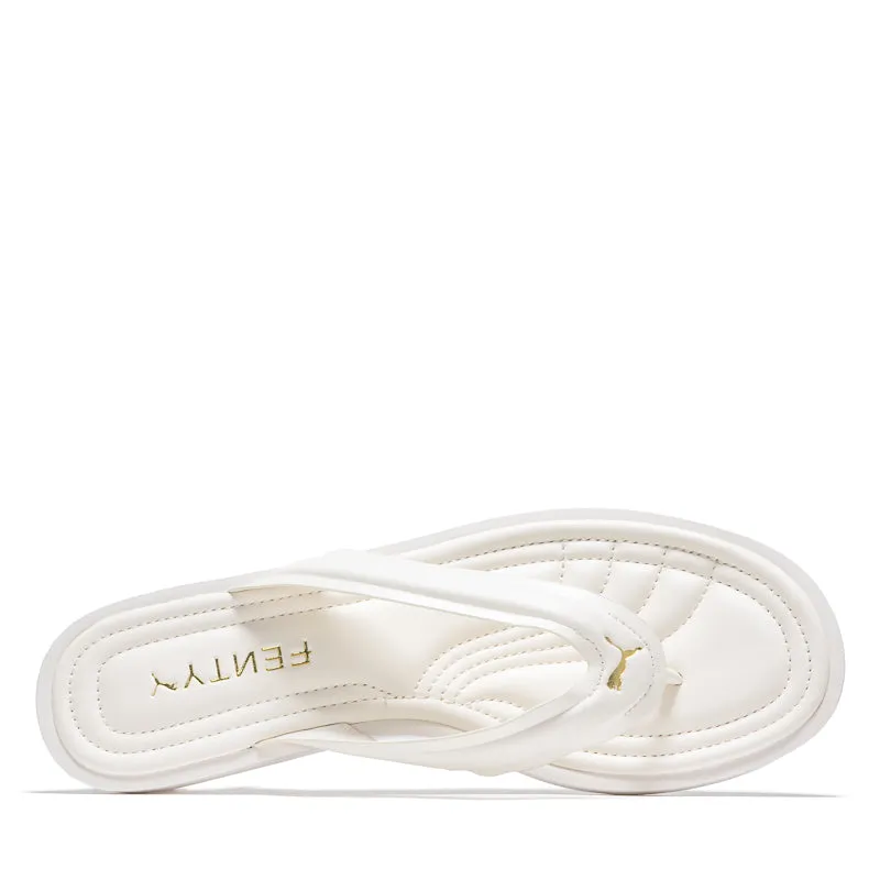 Women's Fenty x Puma Cat Cleat L - Alpine Snow/Gold Chic Sandals for Every Day