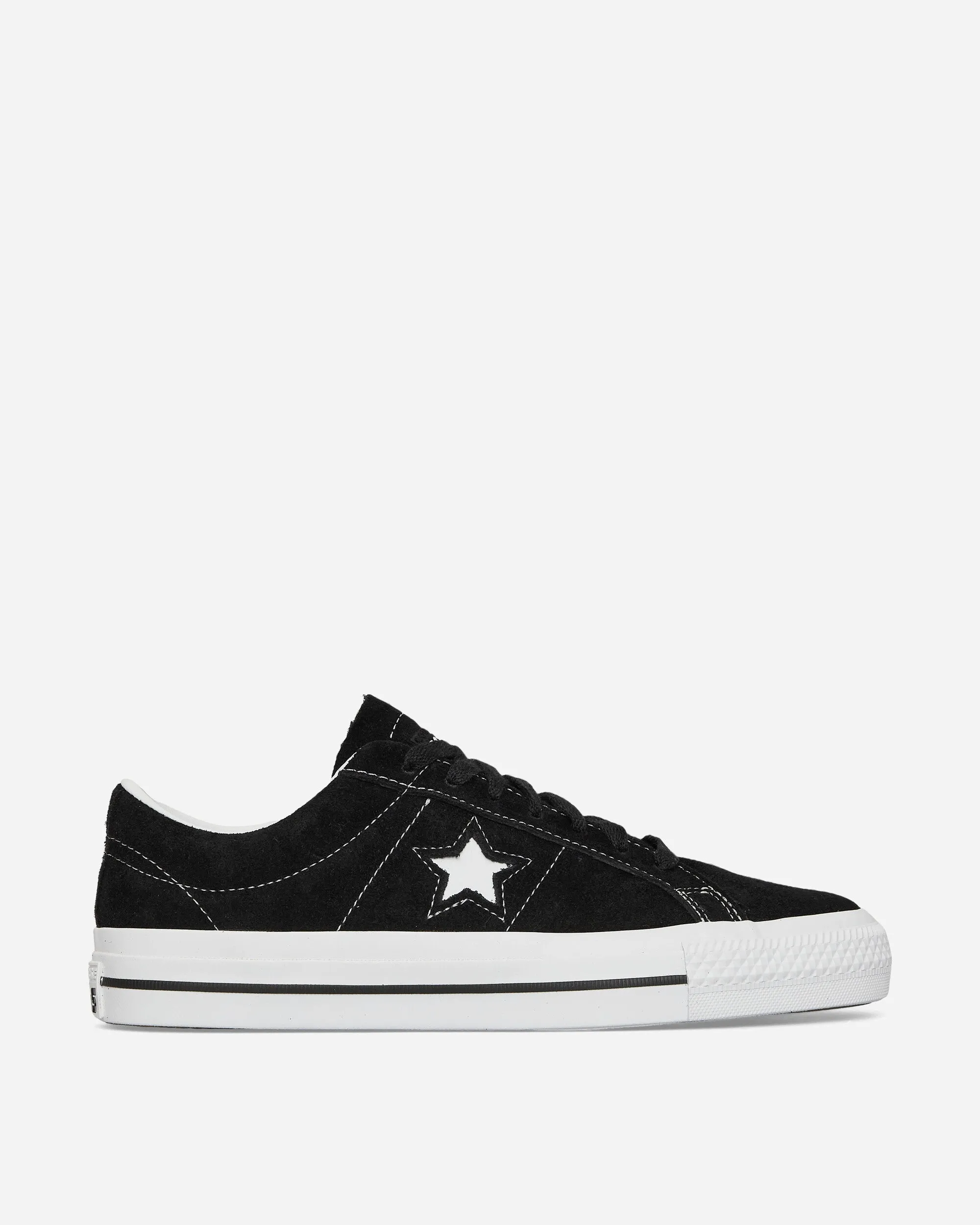One Star Pro Nubuck Leather Sneakers Black Arch Support System Built-in comfort