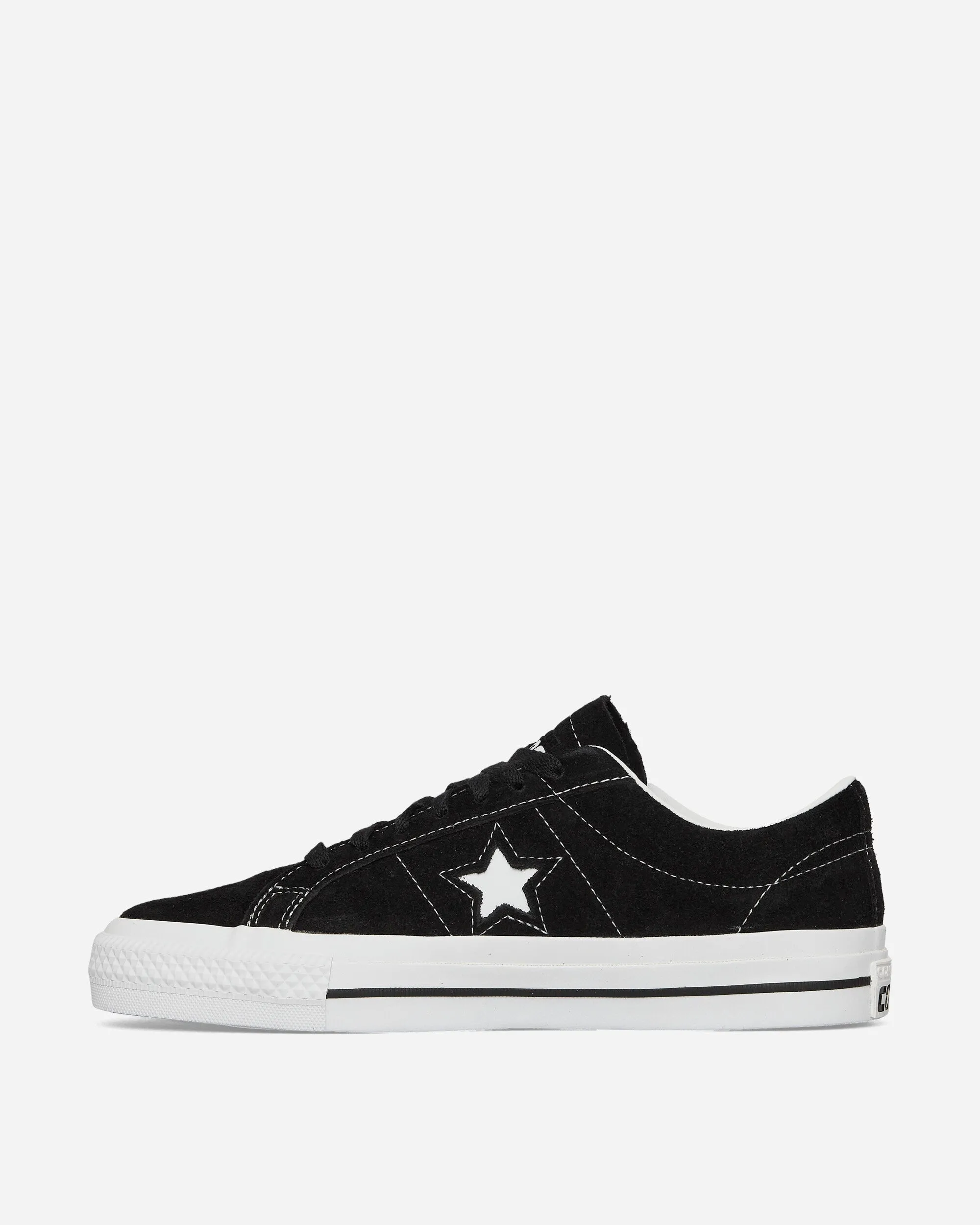 One Star Pro Nubuck Leather Sneakers Black Breath Fresh Slip On Elastic Gusset