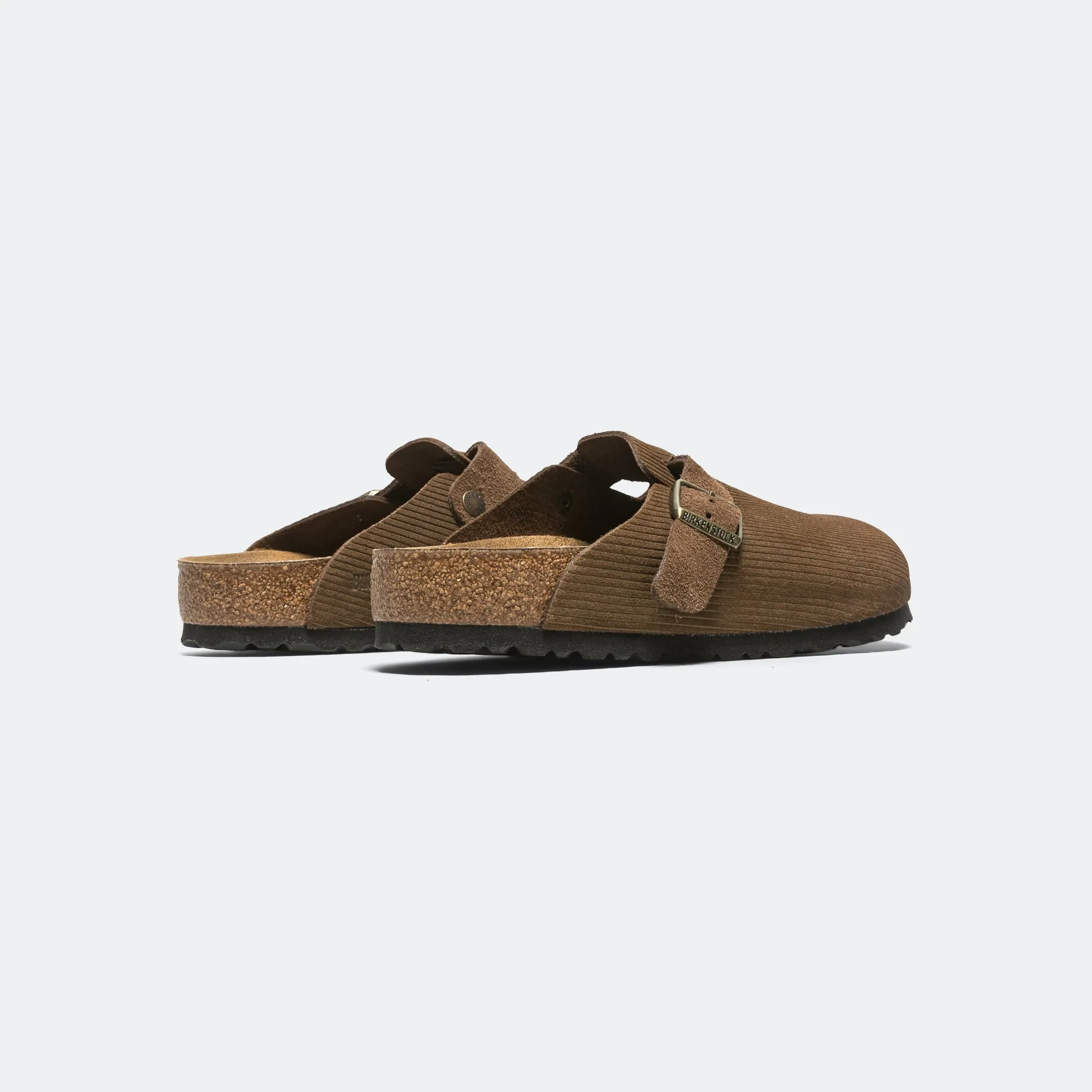 Sunny Day Boston Corduroy - Dark Tea Suede Leather