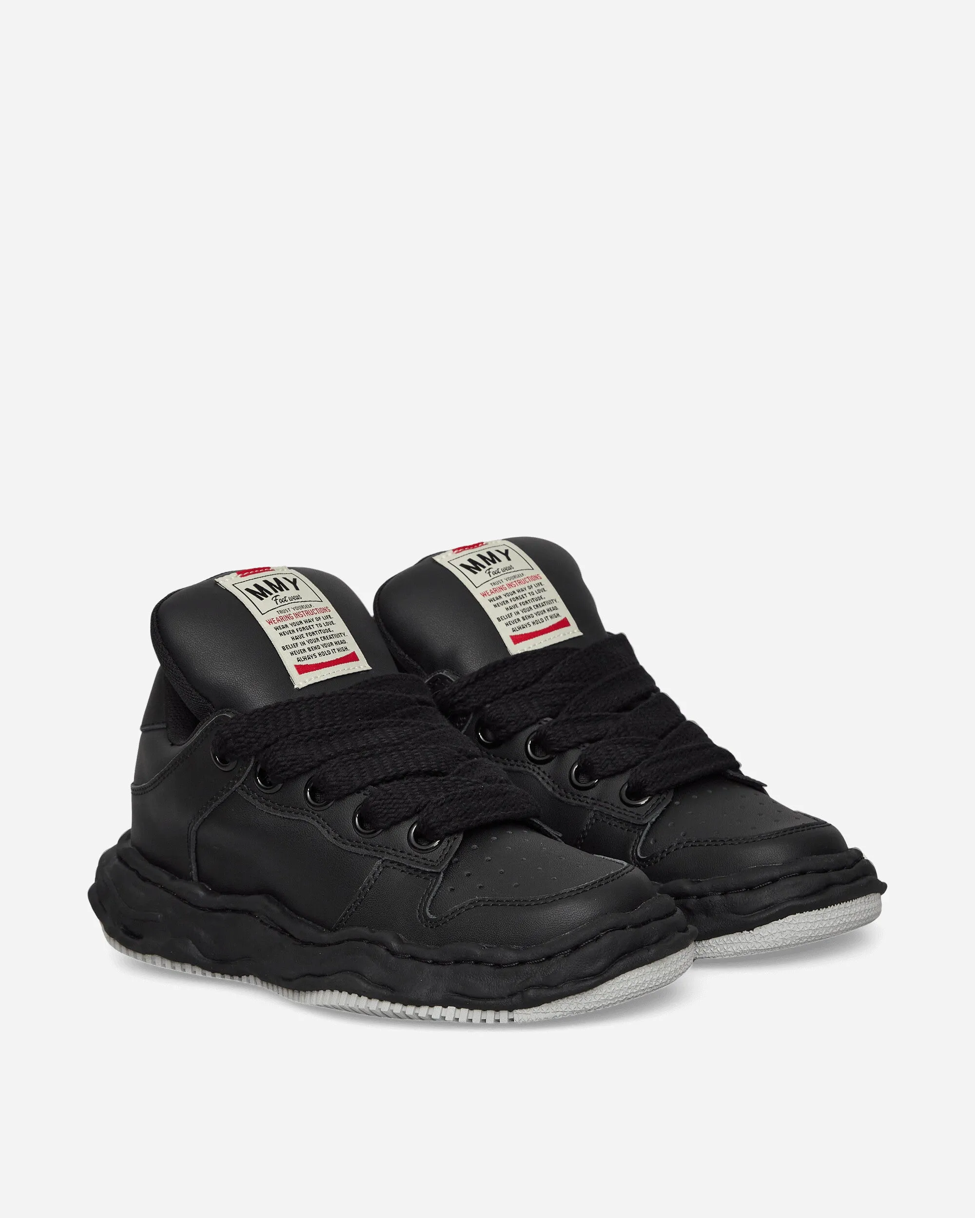 Dynamic Motion Wayne Puffer OG Sole Leather Low Sneakers Black