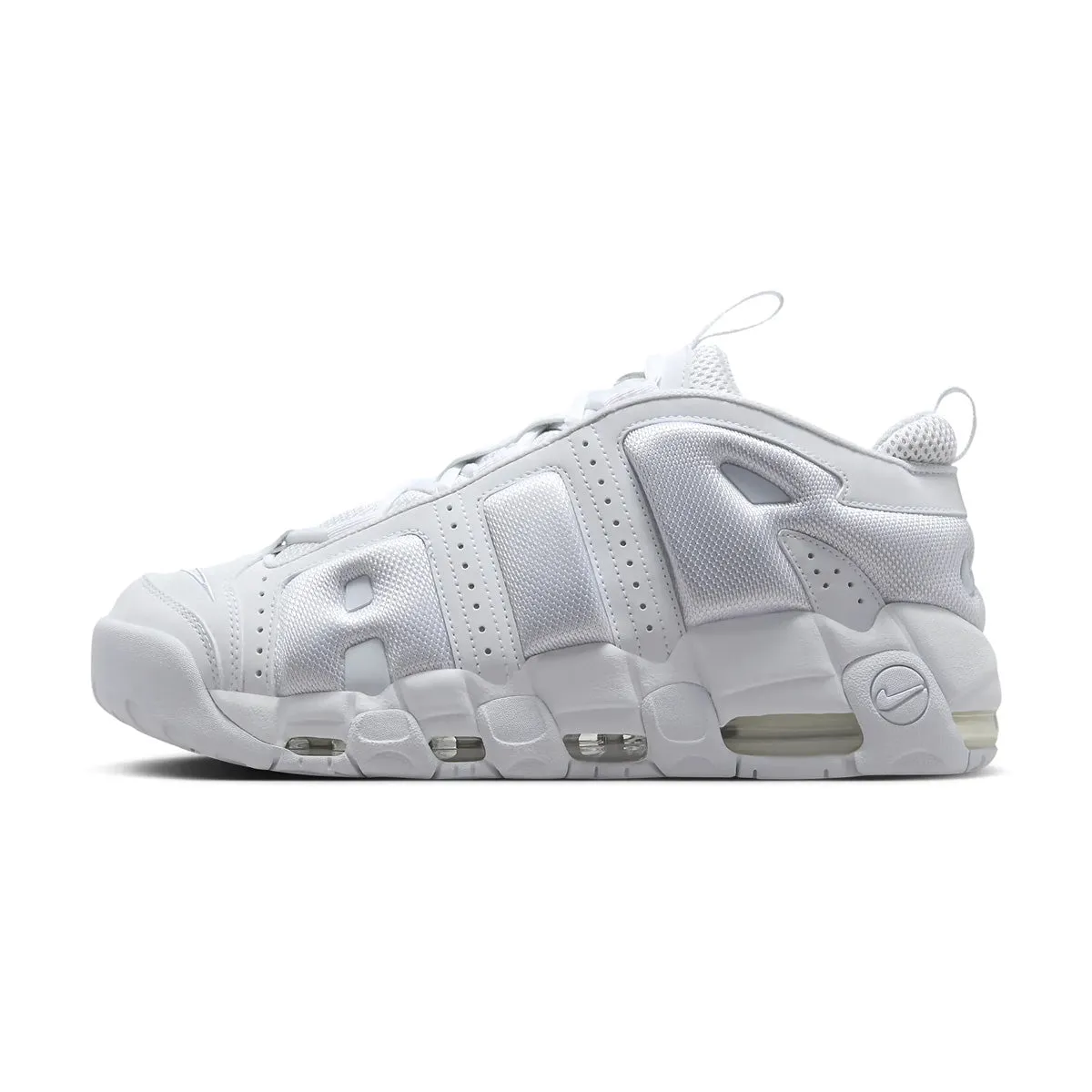 Air More Uptempo Low 'White' snowboarders - specific benefits studded
