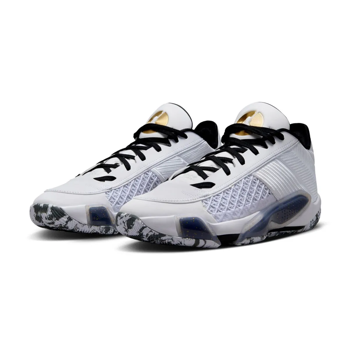Durable Sole Air Jordan XXXVIII Low PF 'White Black'