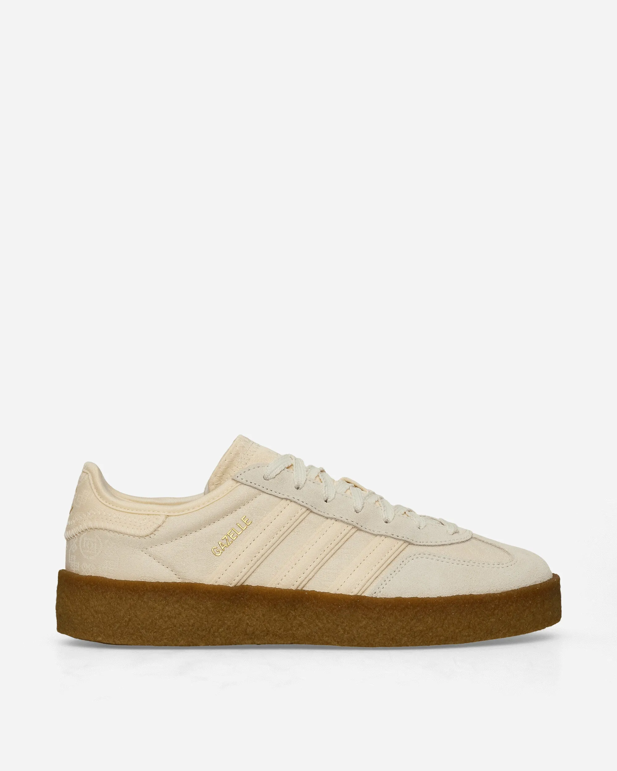 CLOT by Edison Chen Gazelle Sneakers Cream White / Core White Fitted Traction