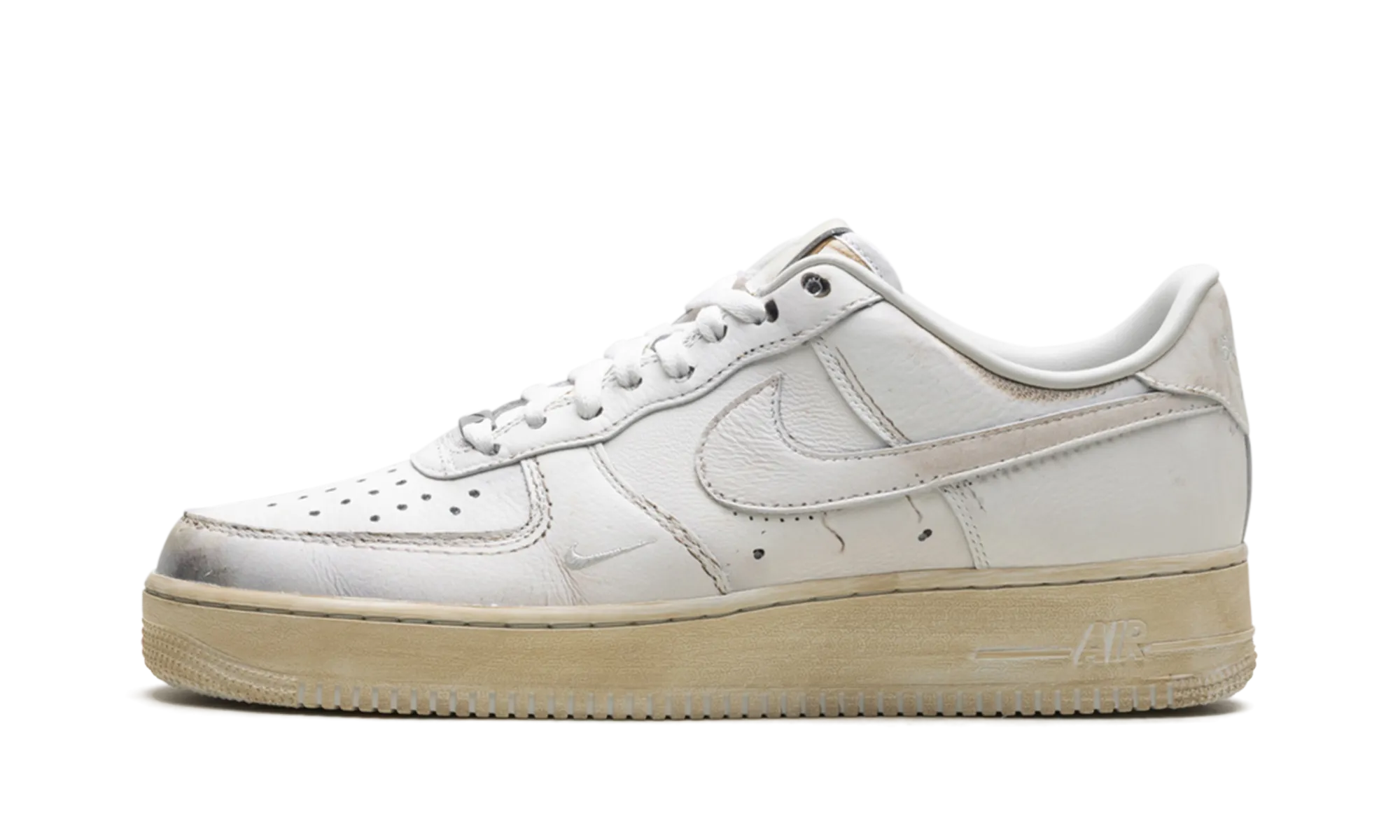 Low Zone Plush Cushion Air Force 1 Low ".SWOOSH - Dirty Triple White"