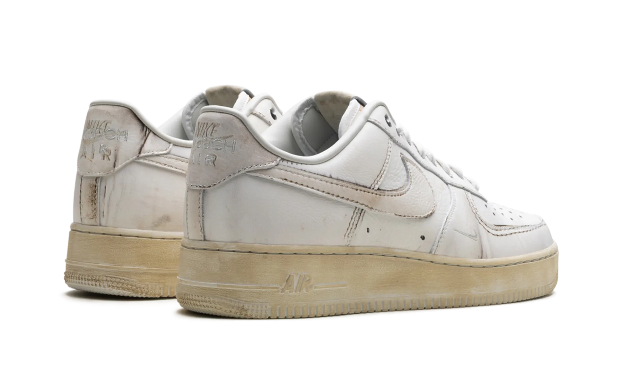 Ergonomic Toe Box Air Force 1 Low ".SWOOSH - Dirty Triple White"