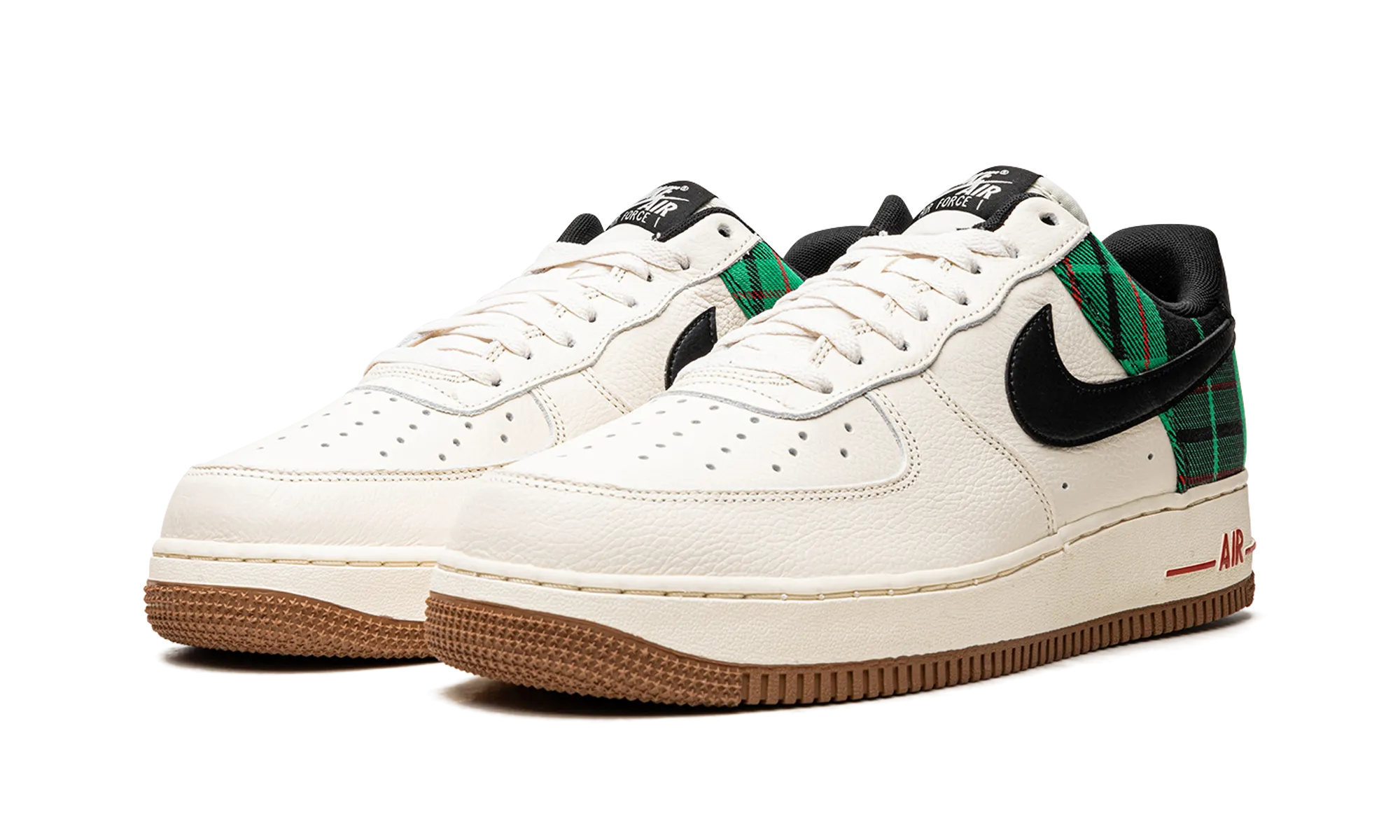 Orthopedic Friendly Design Air Force 1 Low '07 LX "Plaid Pale Ivory Stadium Green"
