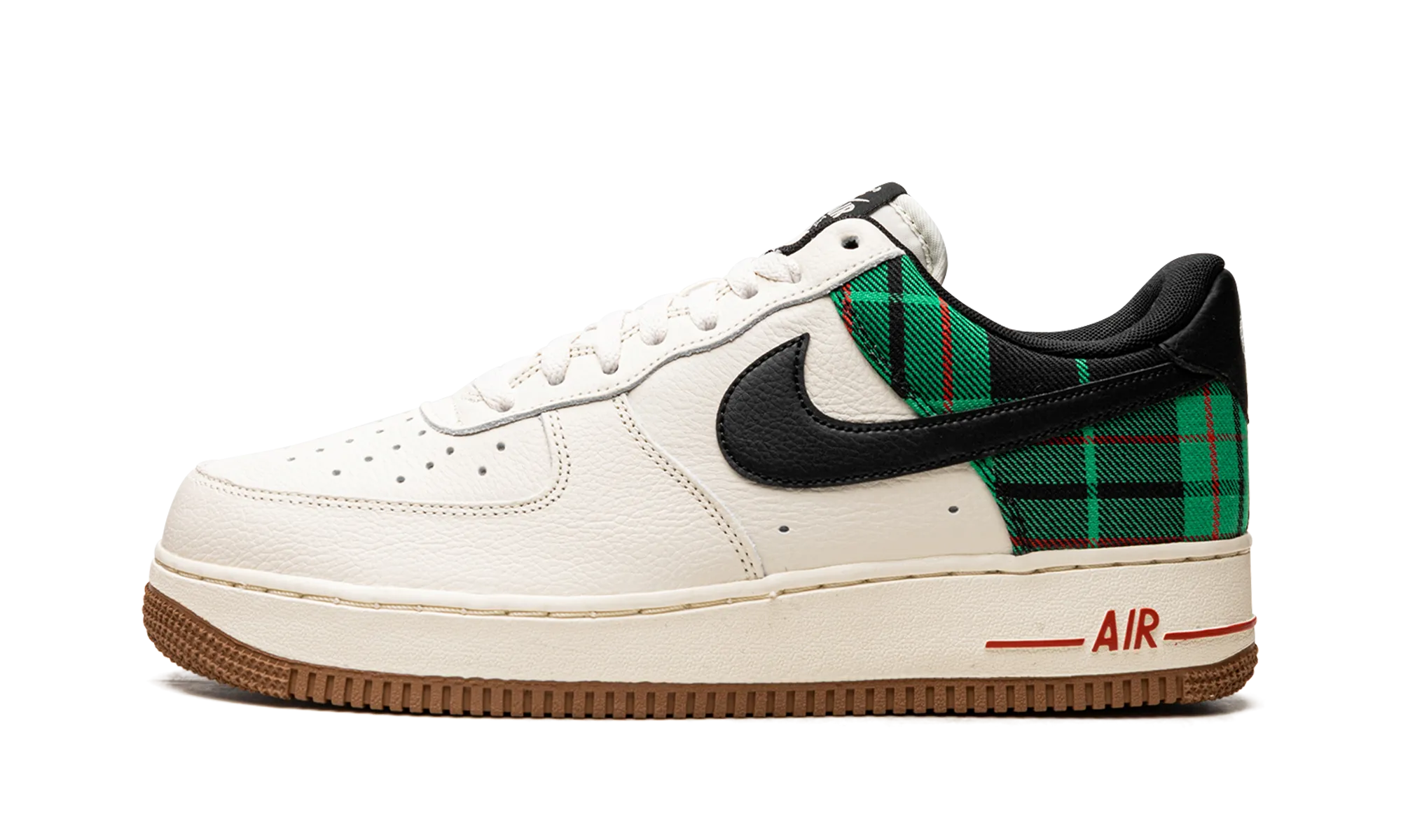 Sports-Friendly Durable Mesh Air Force 1 Low '07 LX "Plaid Pale Ivory Stadium Green"
