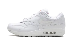 Air Max 1 '87 SP "Supreme Triple White" running shoes with rubber sole