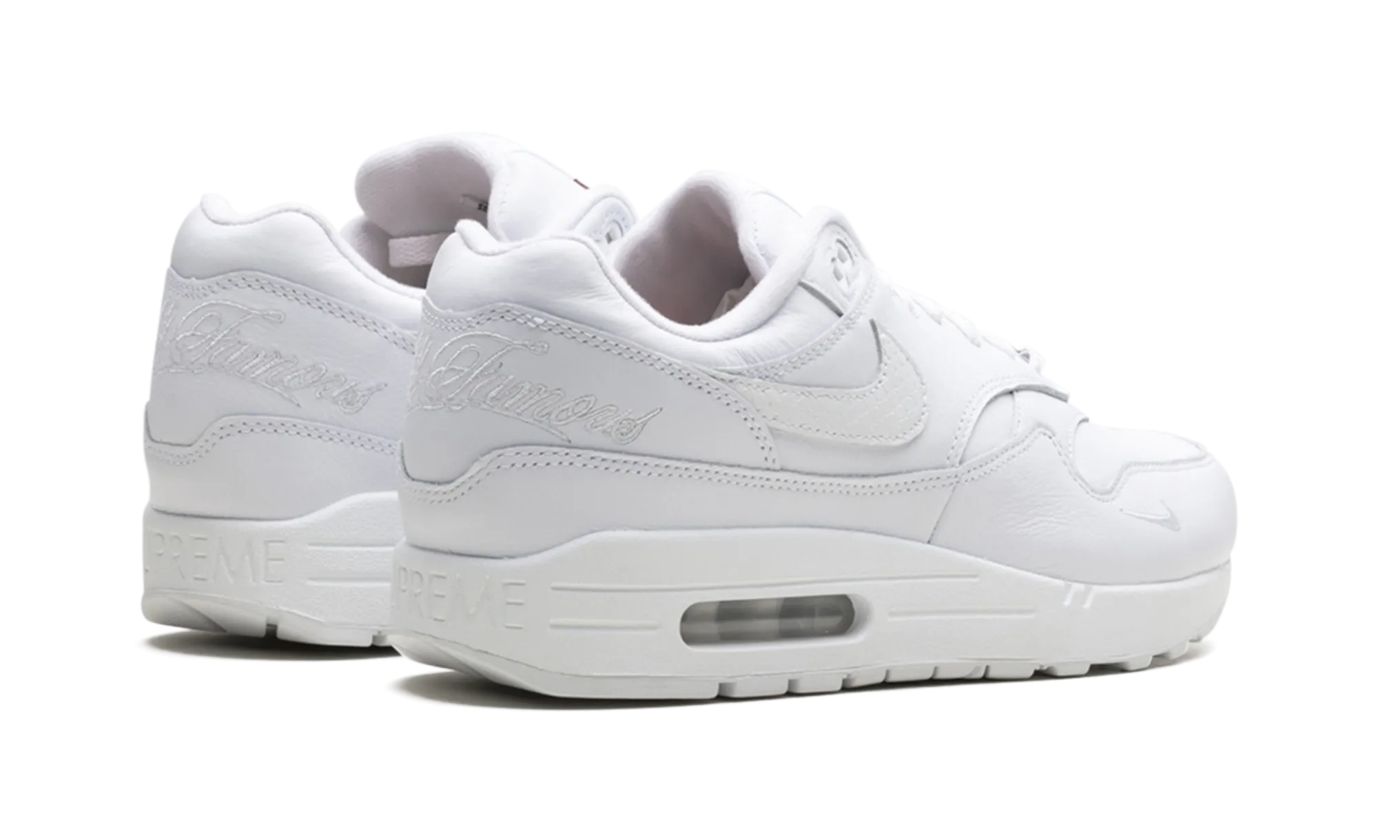 Air Max 1 '87 SP "Supreme Triple White" for running Unisex Design