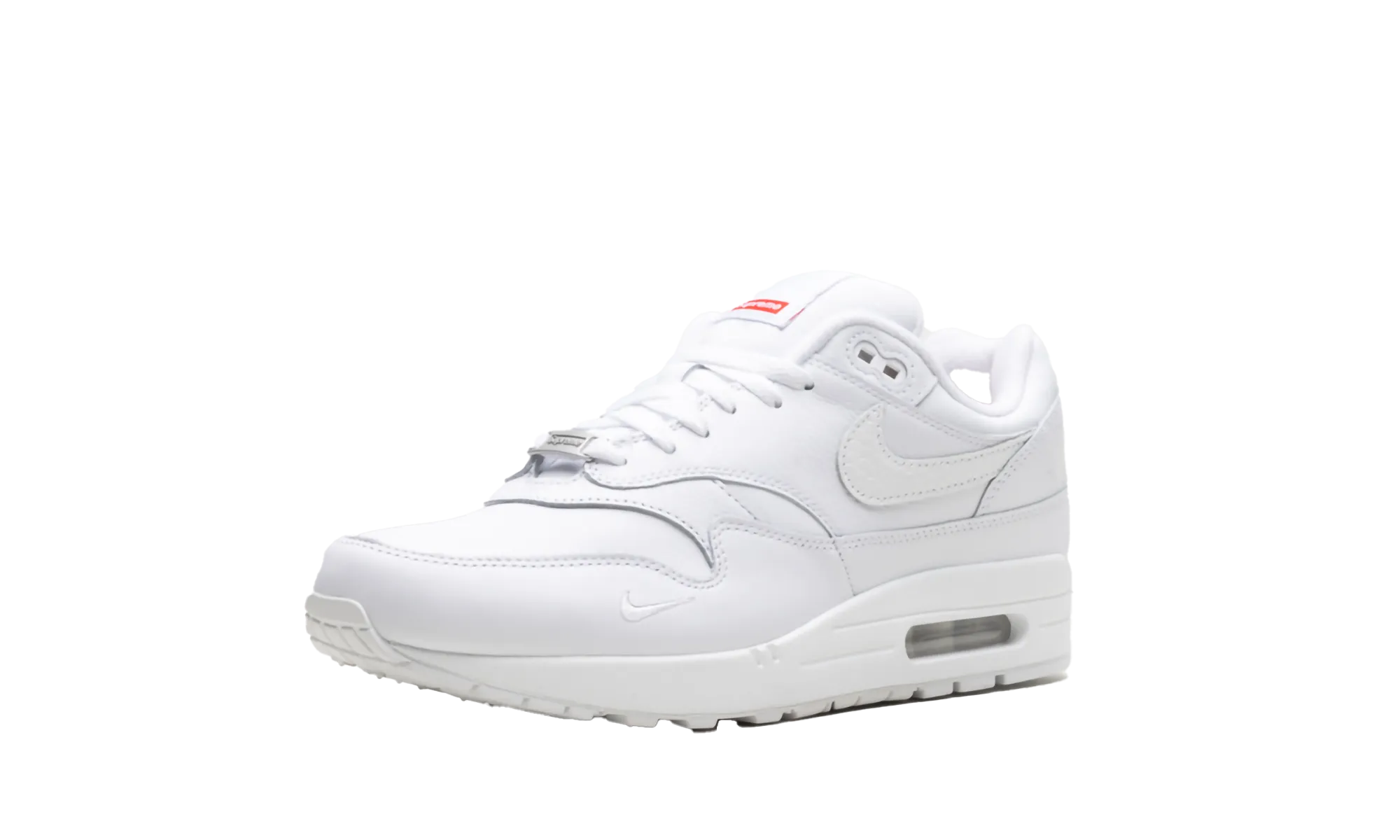 Air Max 1 '87 SP "Supreme Triple White" coordination improvement solo run