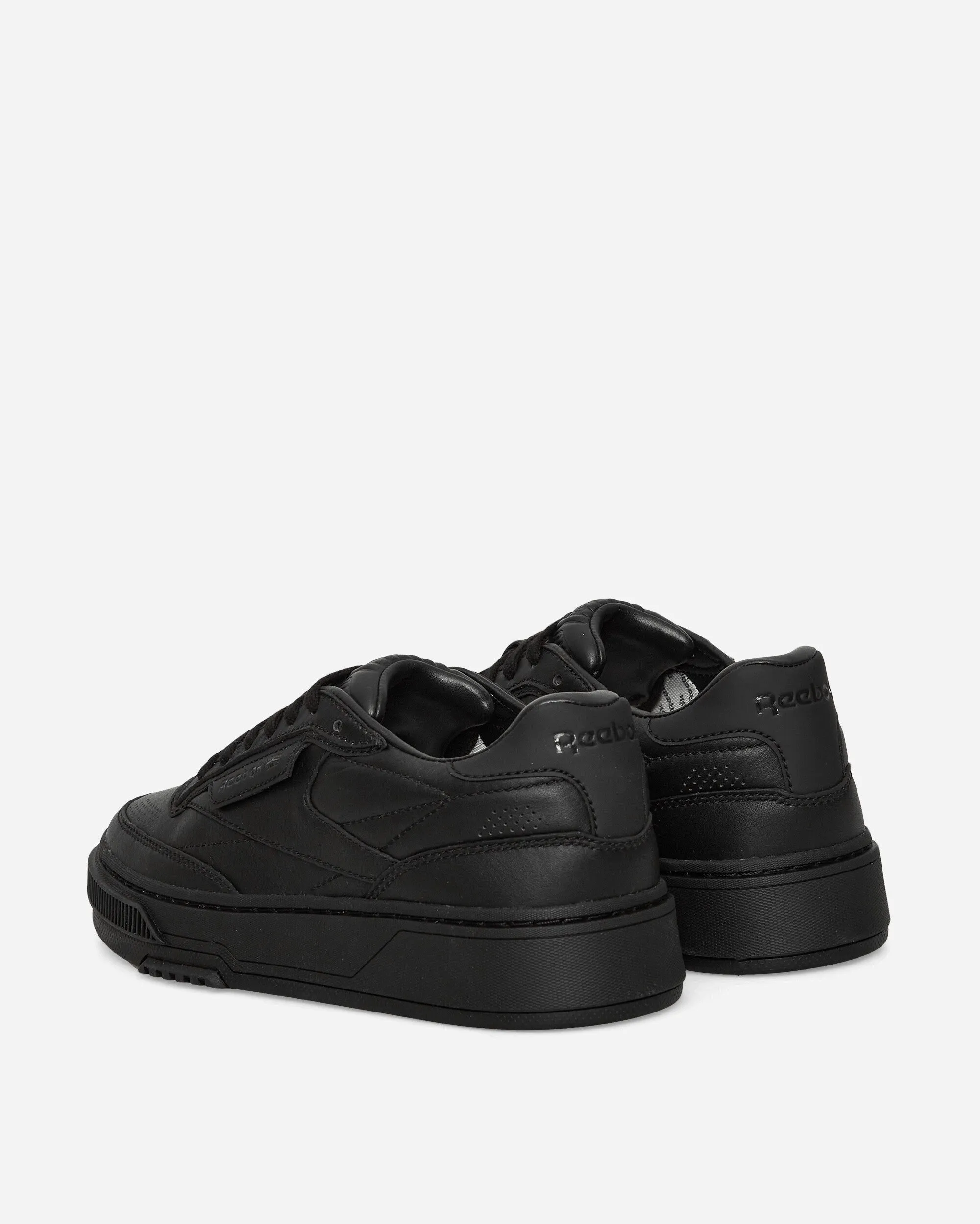 Playground Ready Durable rubber sole Club C Leather Sneakers Black