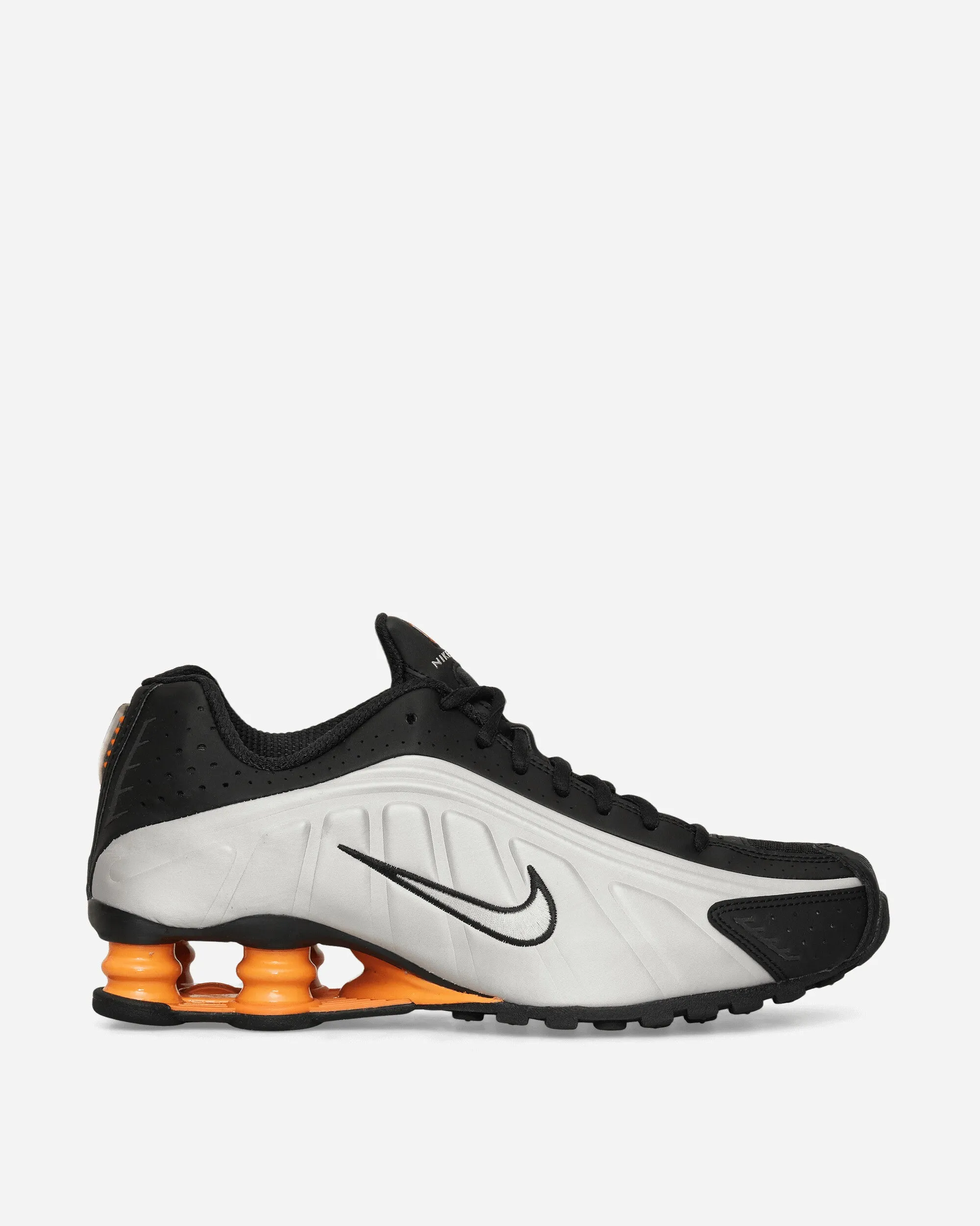 Shox R4 Sneakers Metallic Silver / Black / Bright Mandarin Urban Gear Minimal Pressure