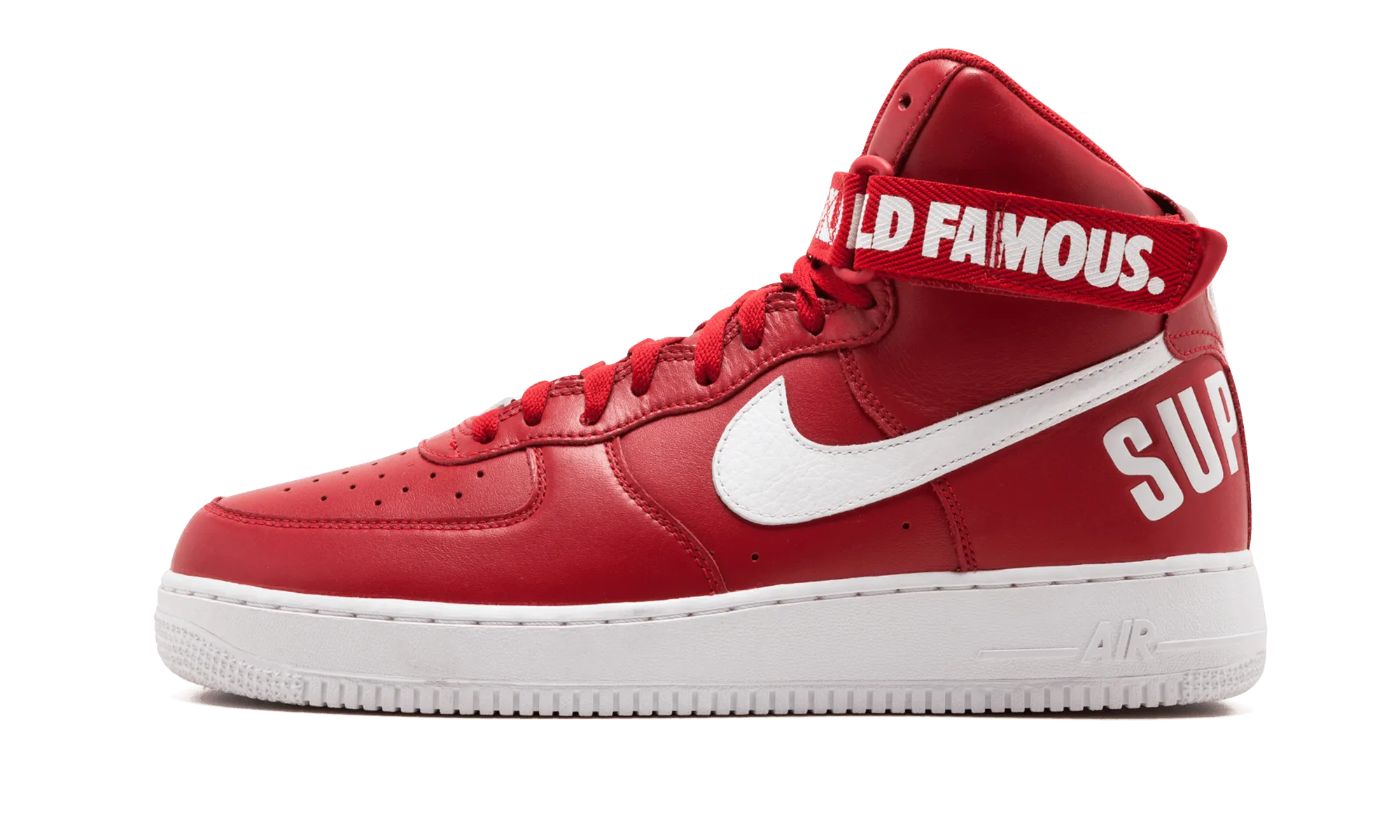 Air Force 1 High Supreme SP "Red" Elastic Sneaker Technology