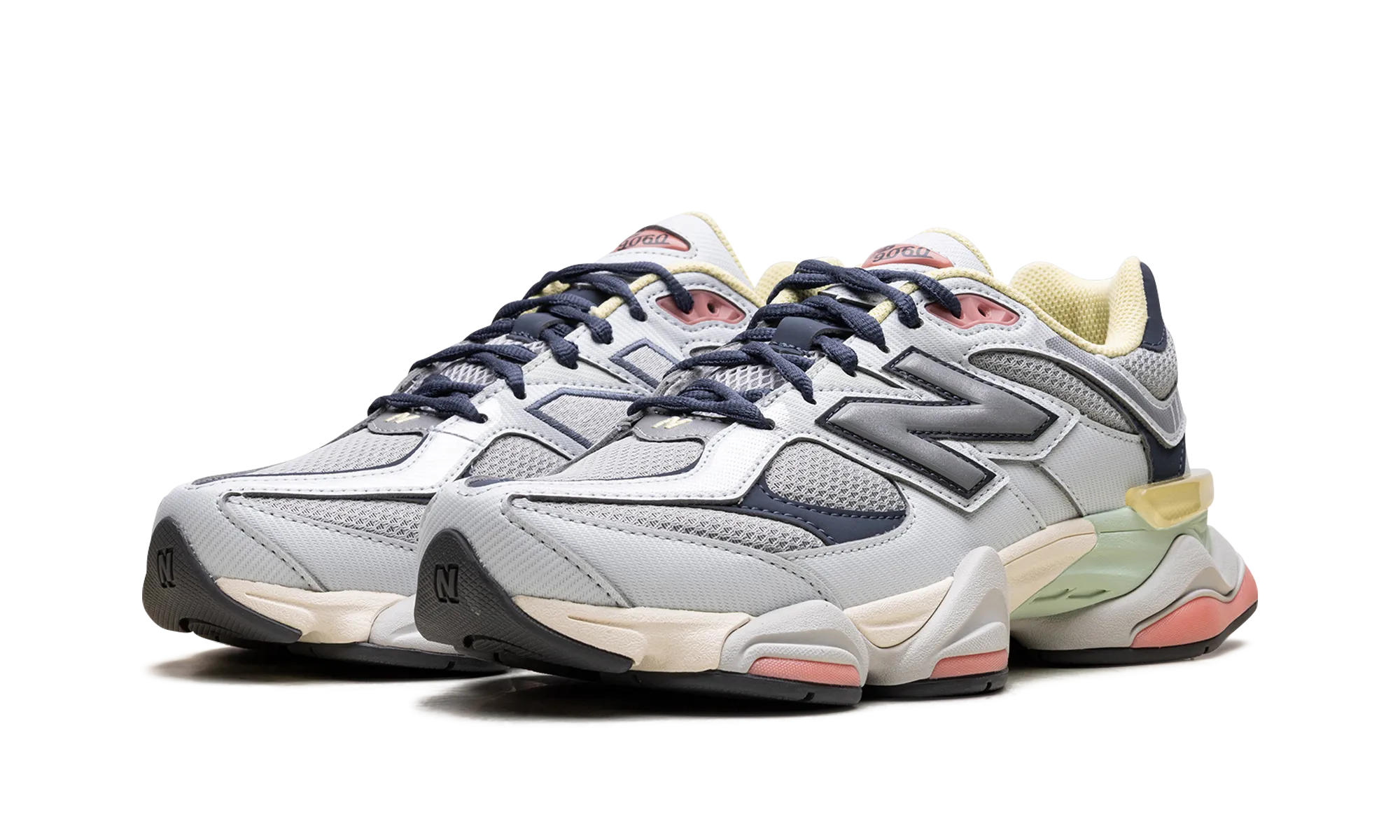 9060 "Grey Yellow Navy" Flexible Midsole Elastic Midsole