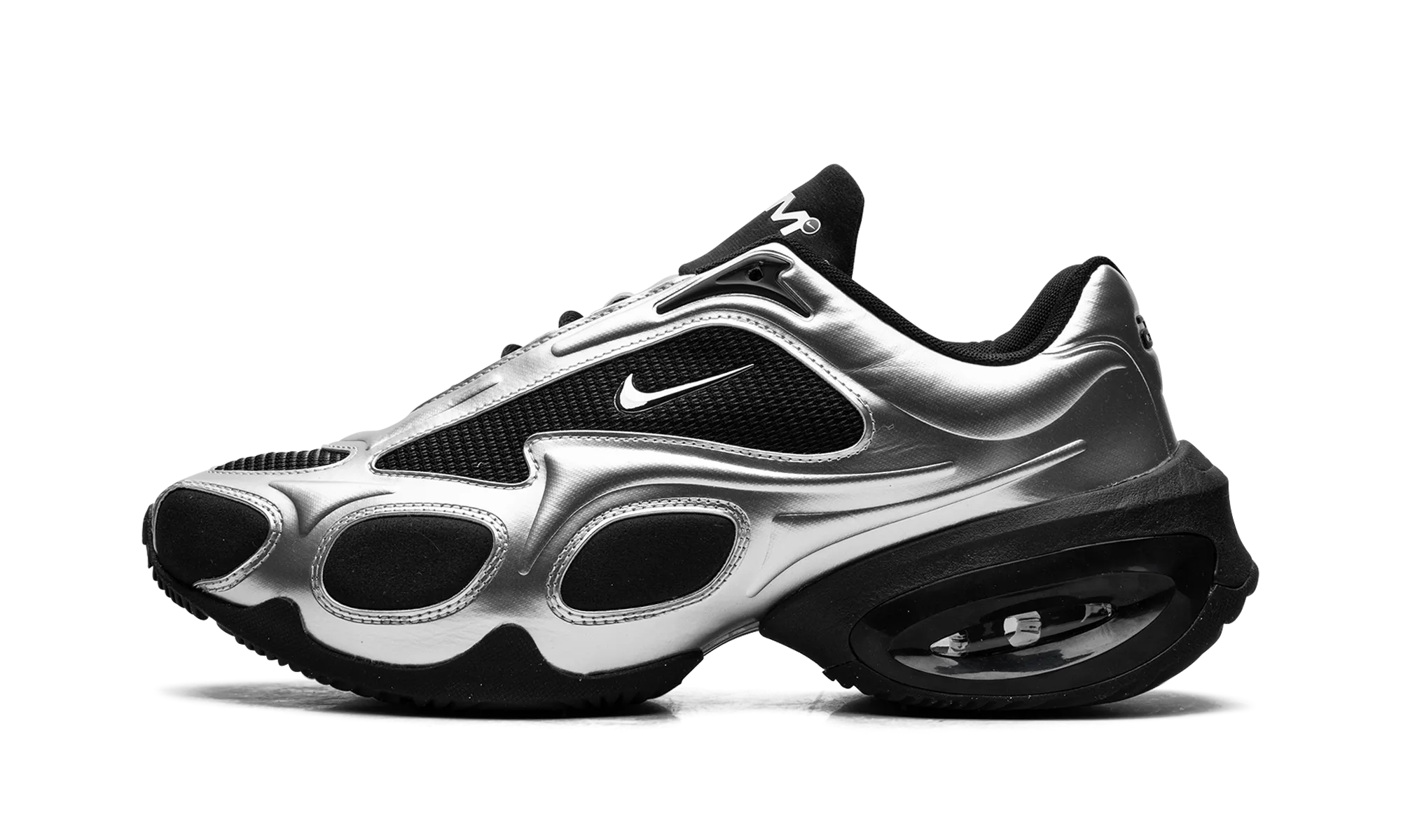 Air Max Muse WMNS "Black / Metallic Silver" mud running shoes Resilient