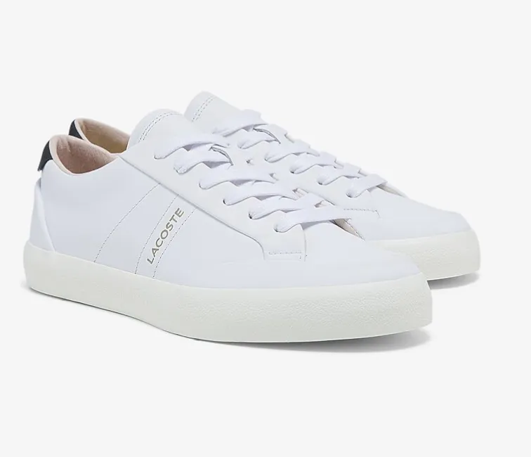 Asymmetric Lacing Designs Comfortable Inner Lining Women's Lacoste Coupole 0321 1 CFA (White/Black)