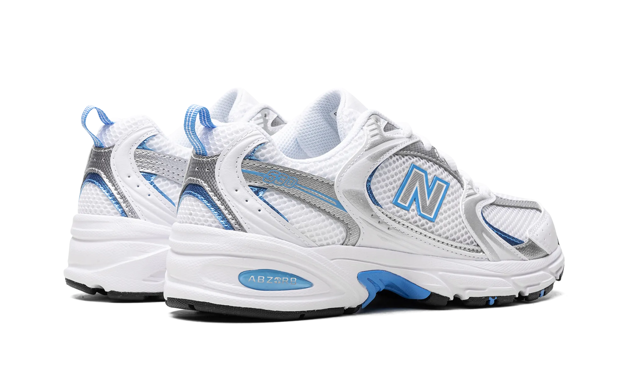 530 "White / Sky Blue" mood enhancement mud - resistant shoes