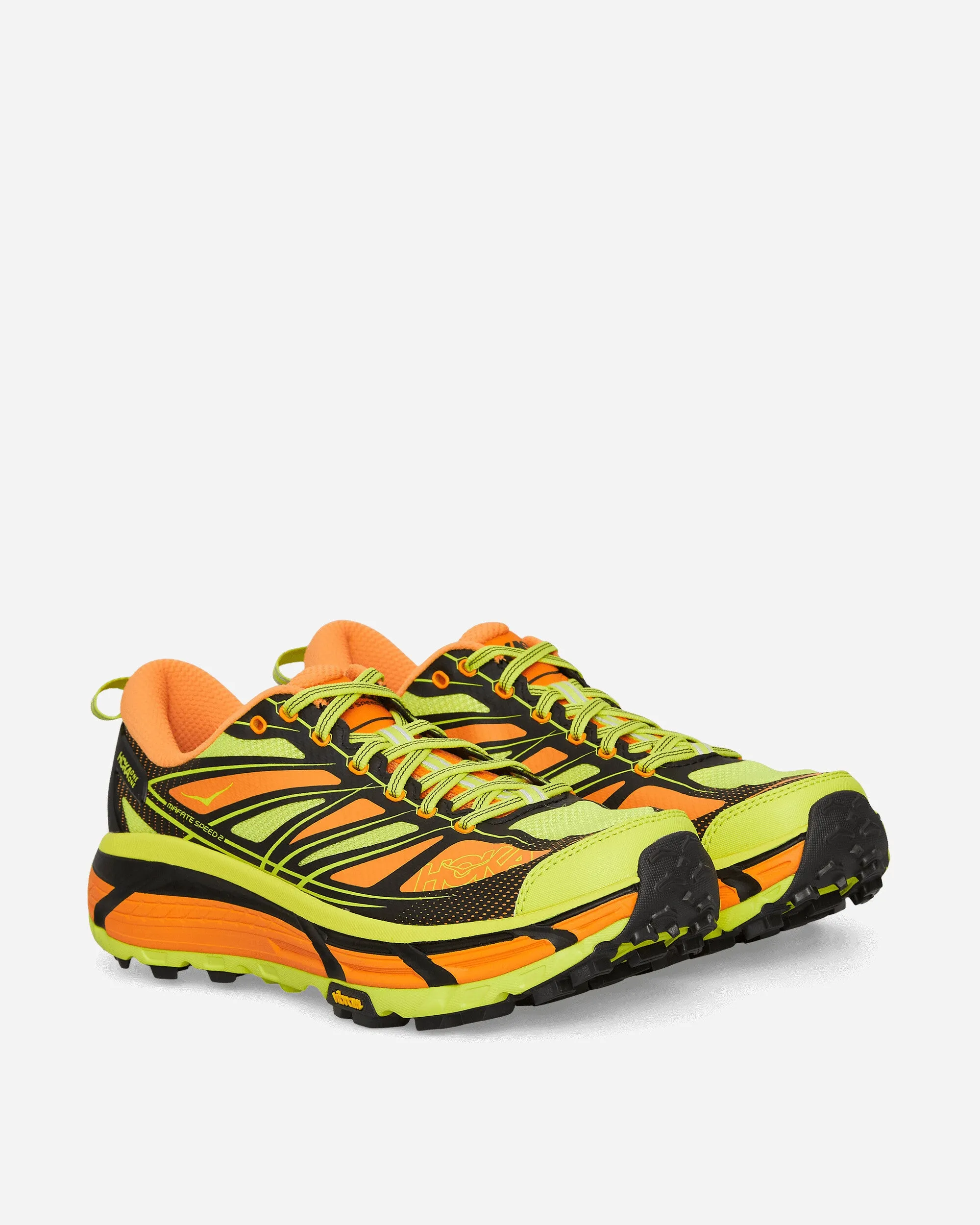 Non Marking Sole Light   Weight Design Mafate Speed 2 Sneakers Electric Tangerine / Citrus